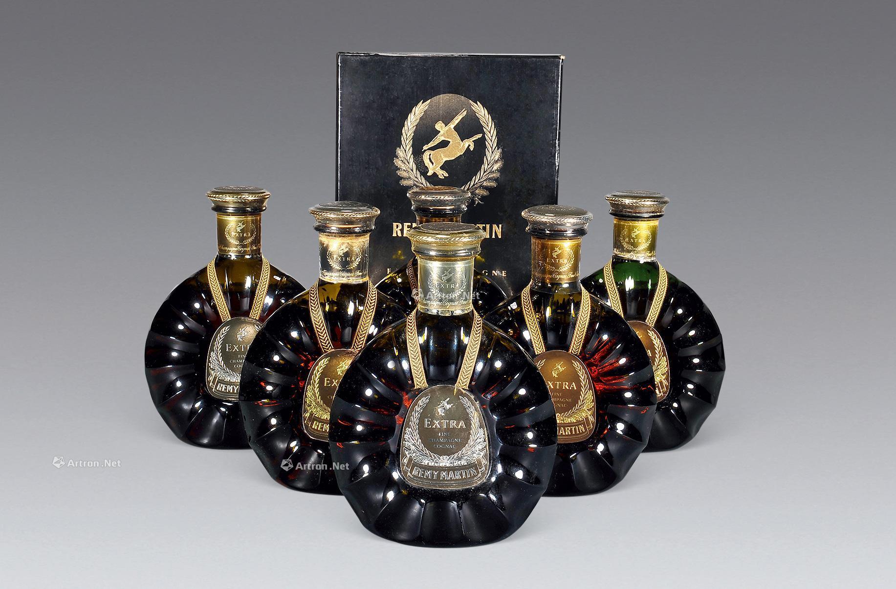 0808约80年代人头马双带extra六瓶