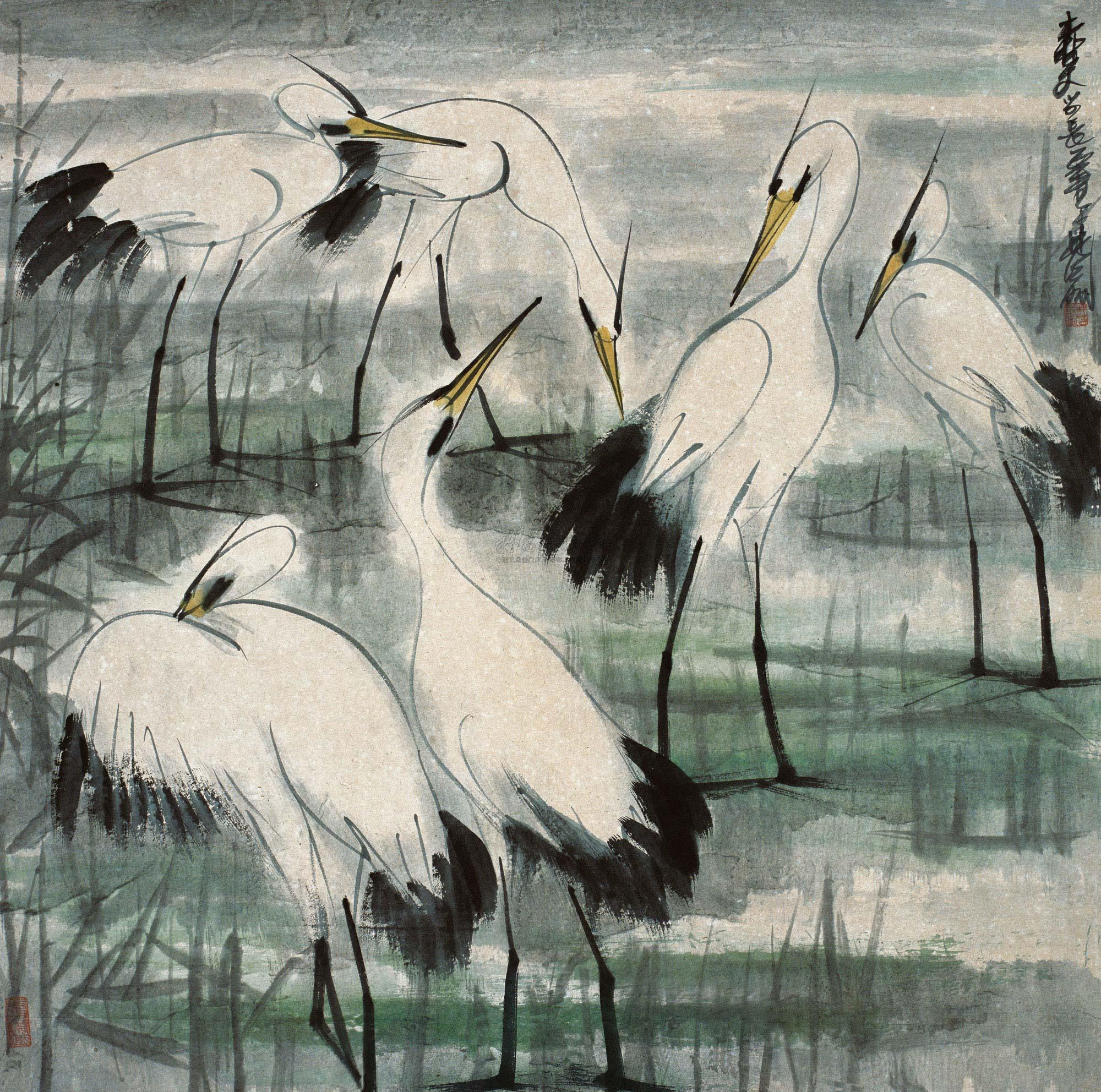 群鹭-中国书画艺术品(一)专场—黄宾虹《神州国光专题》-雅昌拍卖