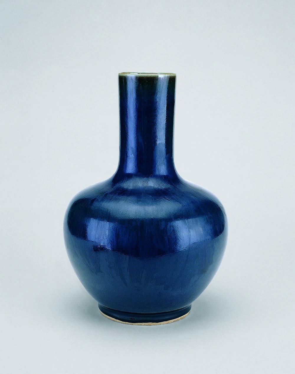 0131 清 祭蓝天球瓶