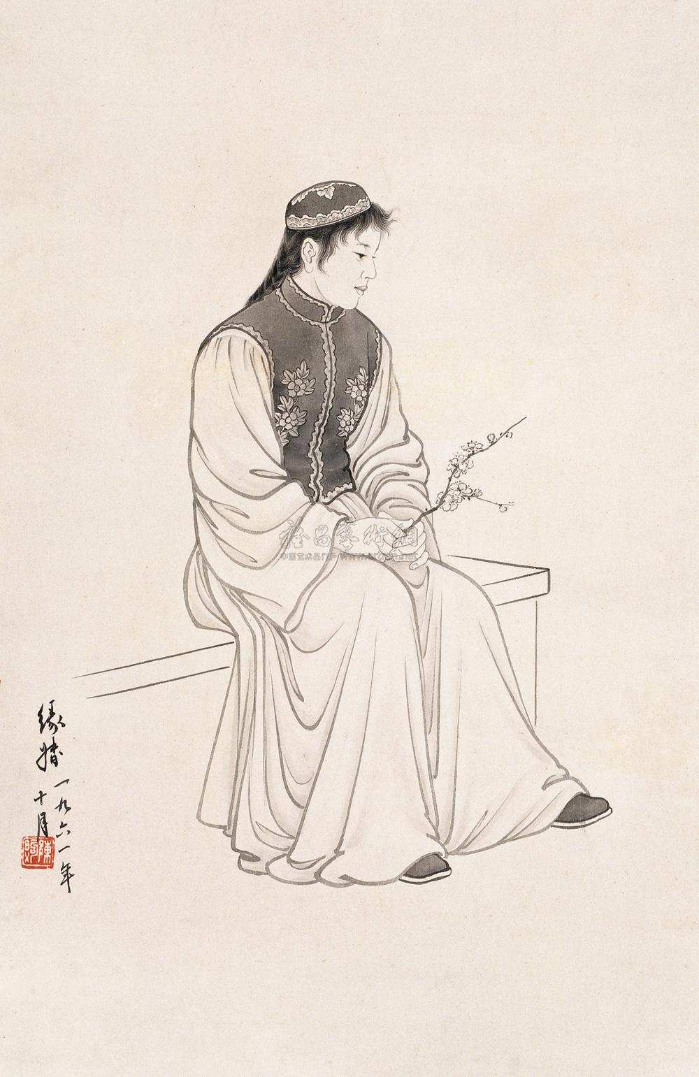 新疆姑娘-京津名家绘画-雅昌拍卖