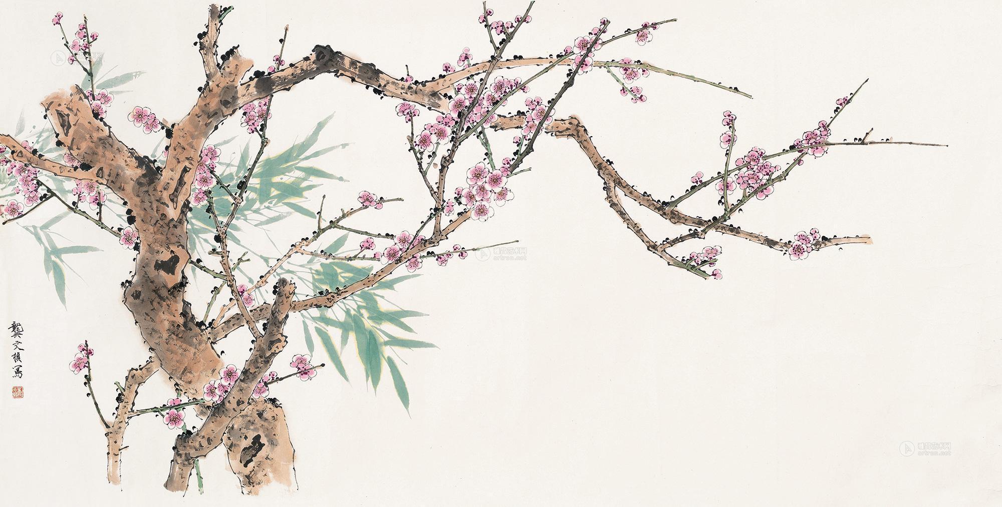 梅竹双清-中国当代书画专场-雅昌拍卖