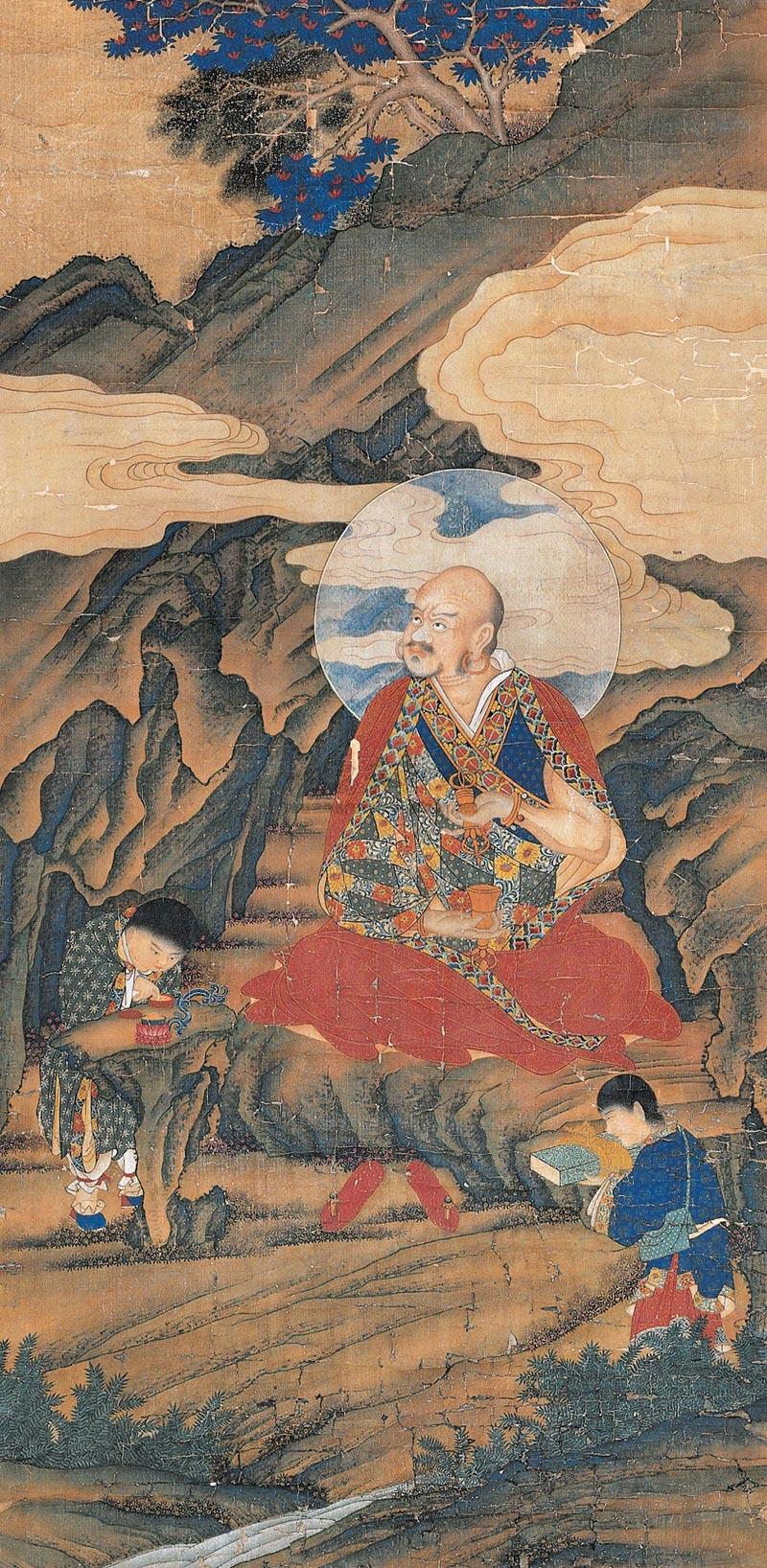 0105 大阿罗汉 立轴 设色绢本