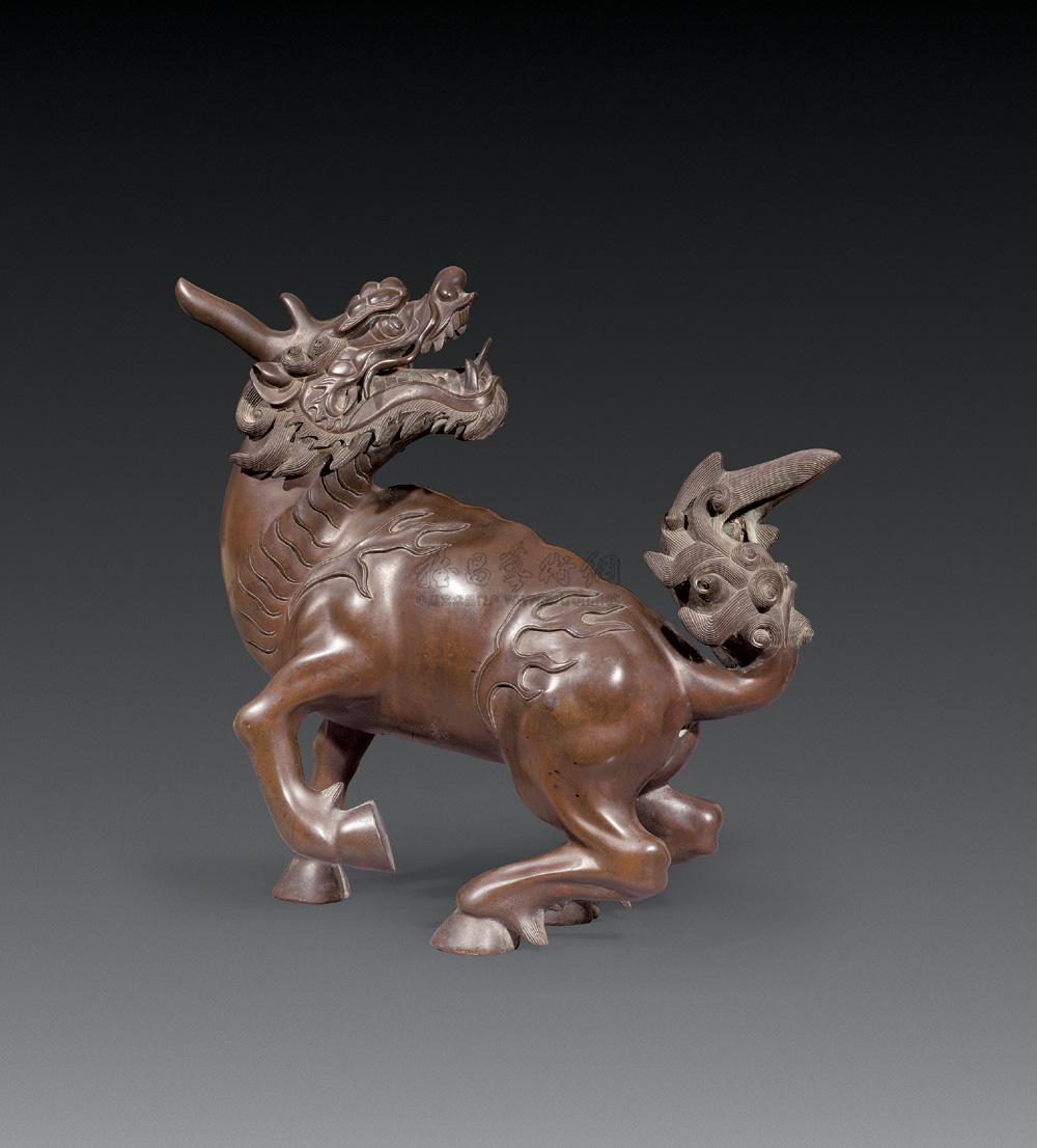 铜瑞兽摆件-中国明清铜器专场-雅昌拍卖