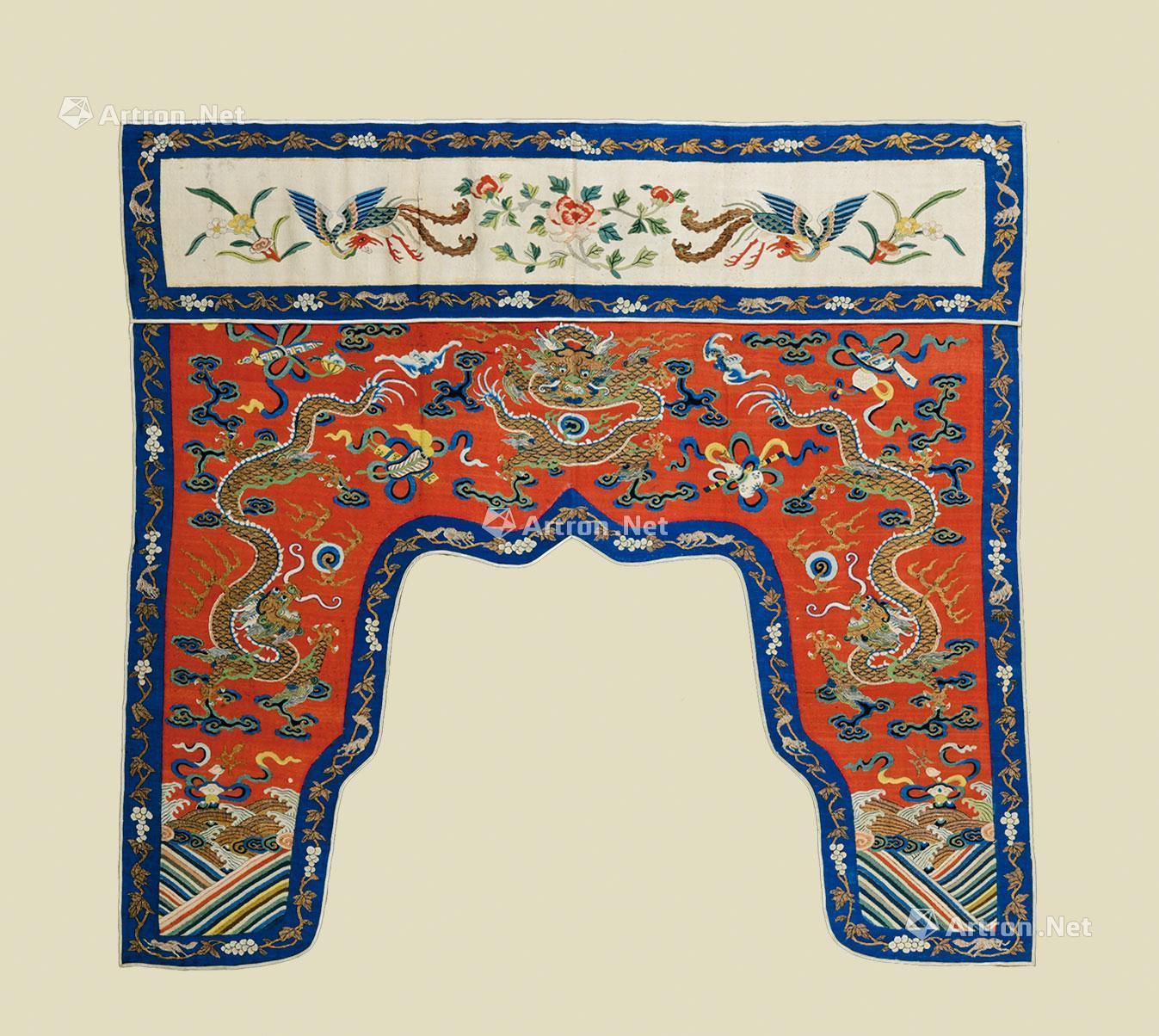 2773清龙凤纹帷幔缂丝