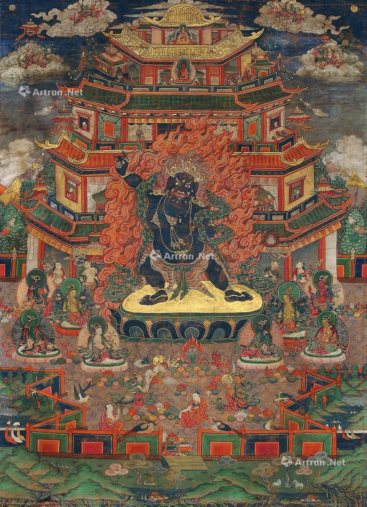 金刚手菩萨唐卡-观福慧海——唐卡专场-雅昌拍卖