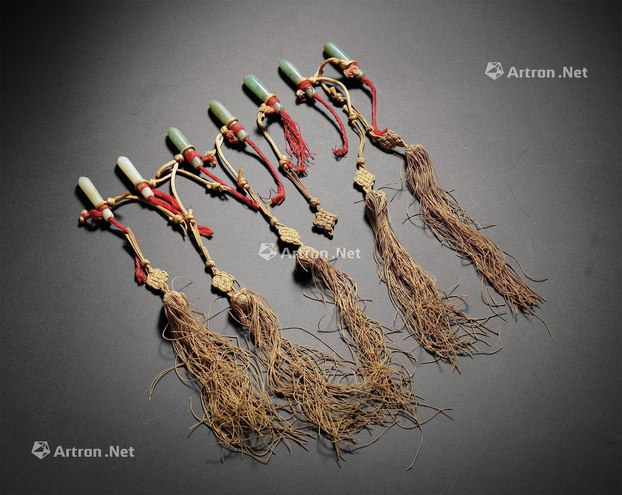 1311 清 青白玉琴轸