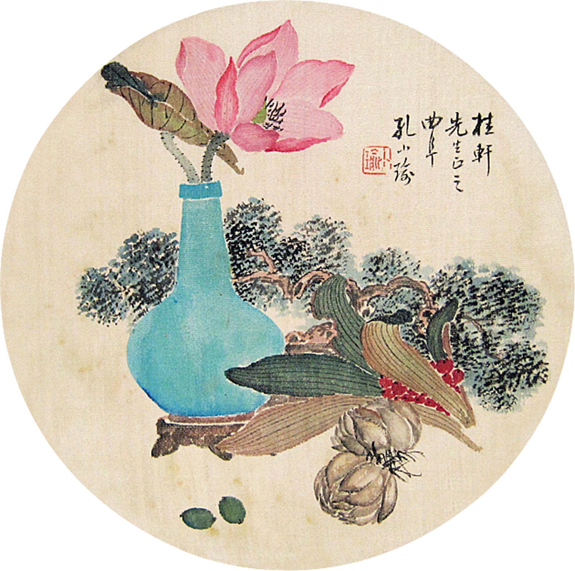 0379 清供图 扇片