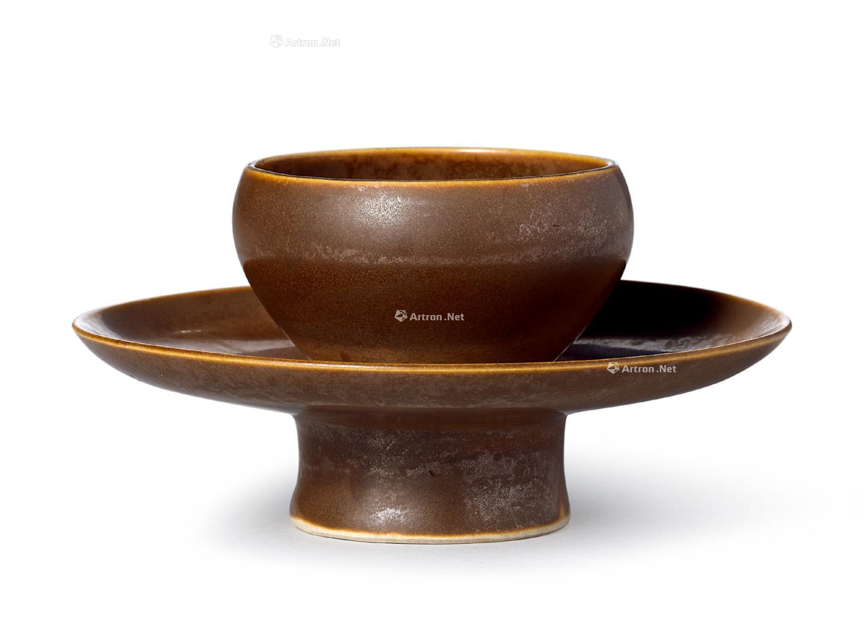 定窑酱釉盏托-莹净芳淳:显赫私人瑰藏宋代瓷珍-雅昌拍卖