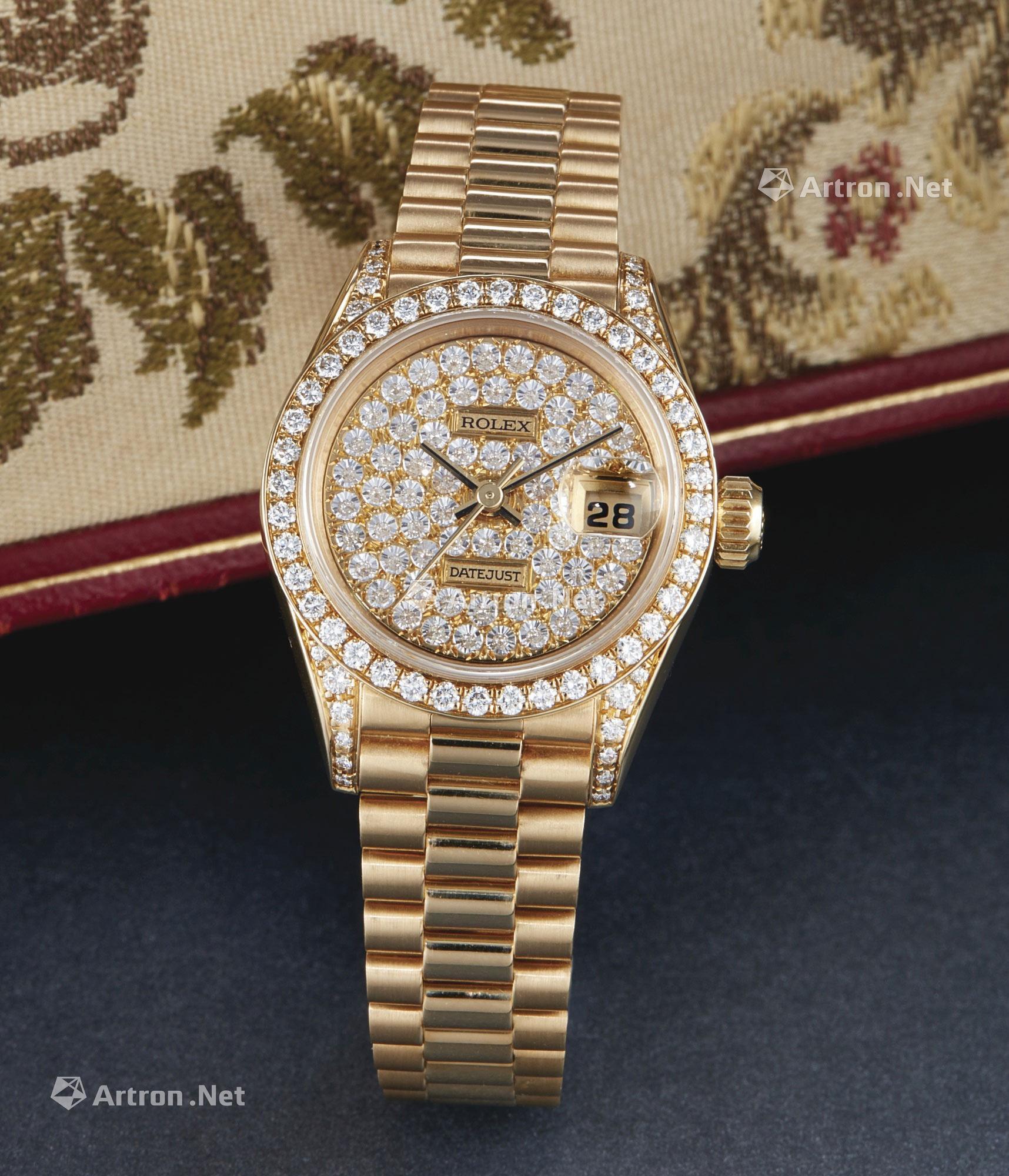 2131 约1991年 劳力士 69158型号「datejust」女装黄金及镶钻石自动上