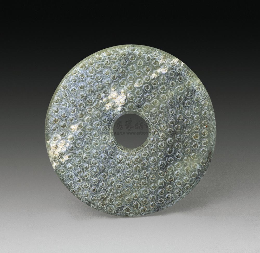 0154 战国 玉谷纹璧