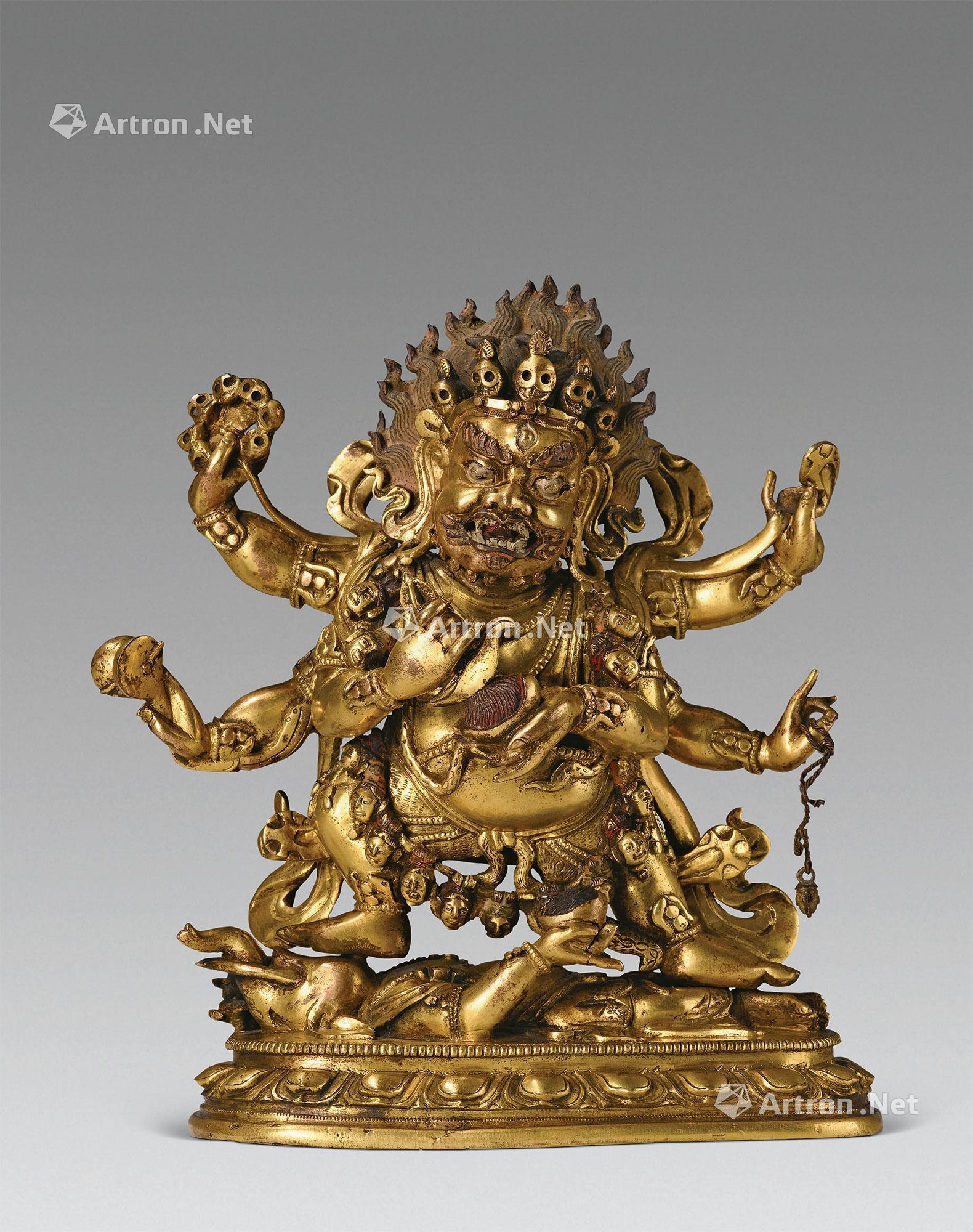 六臂玛哈嘎拉-金铜佛像·文房清玩-雅昌拍卖