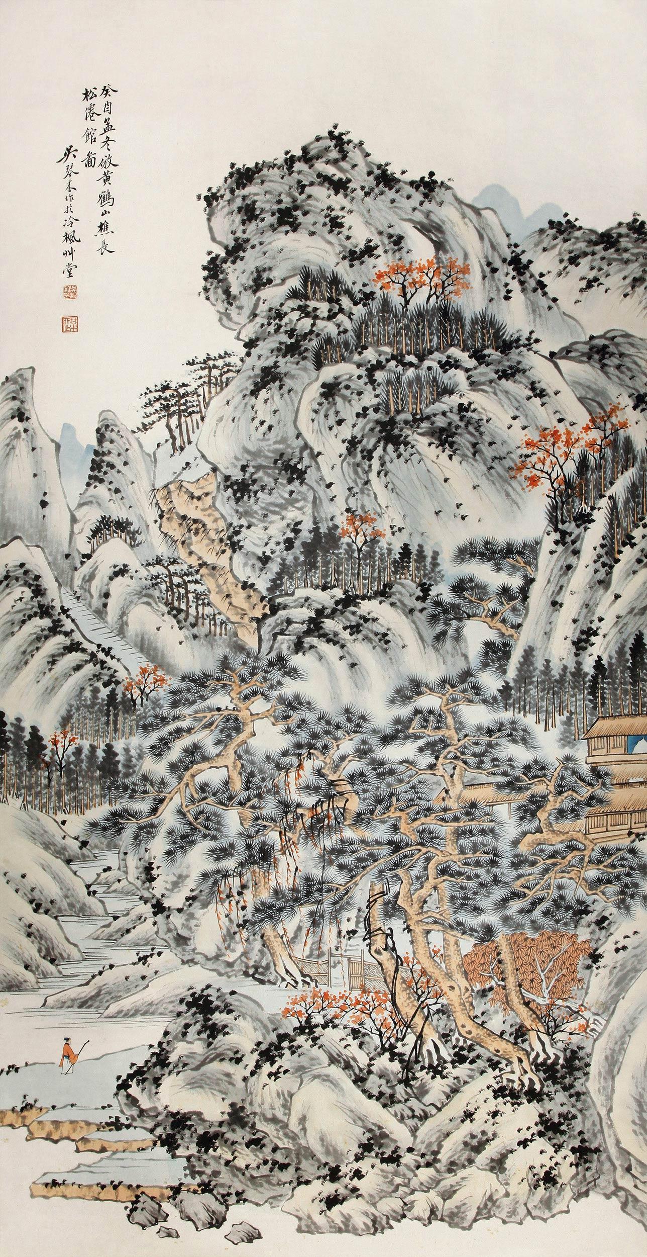 长松仙馆图-中国书画-雅昌拍卖