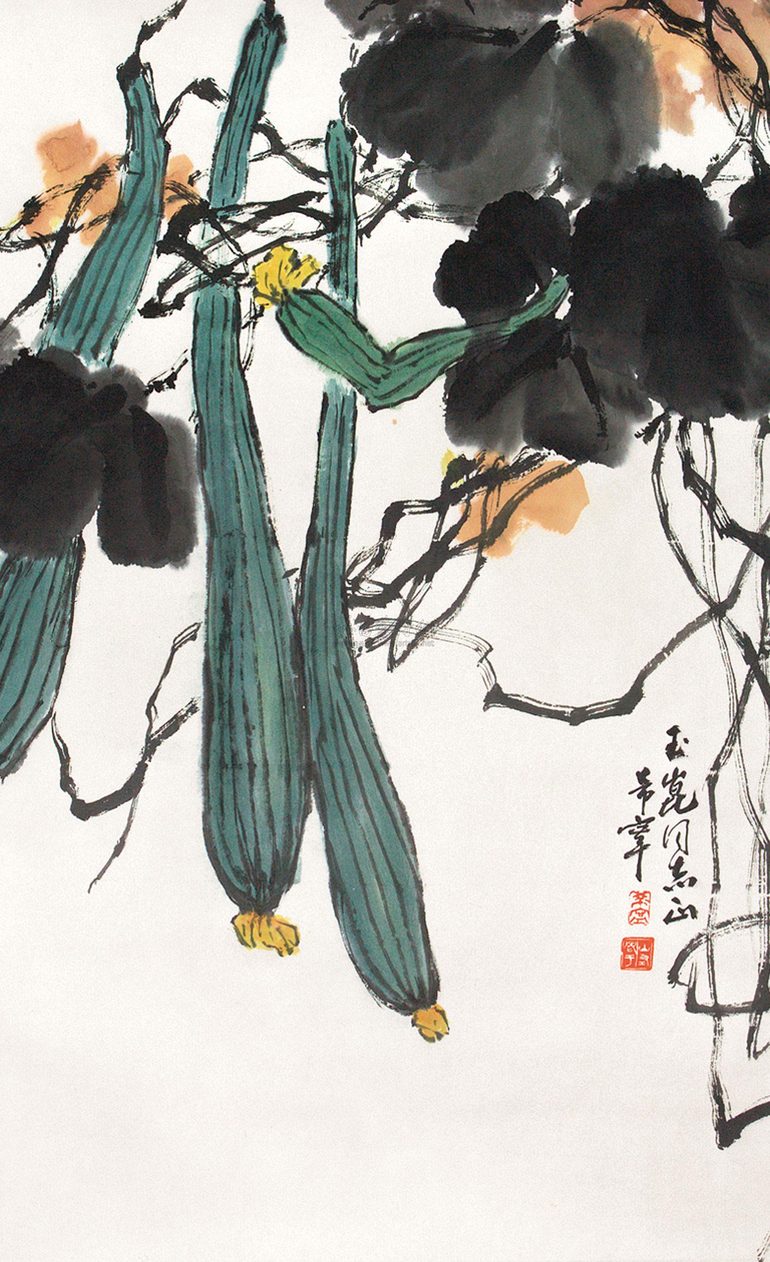 0662丝瓜镜片纸本