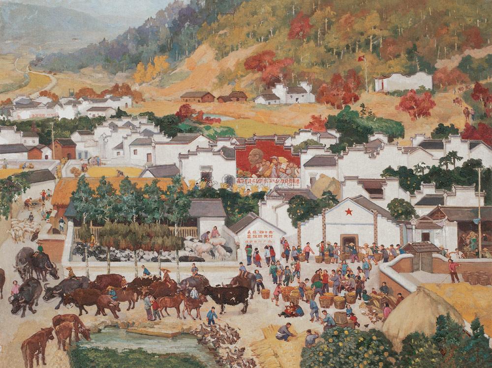 0781人民公社好布面油彩