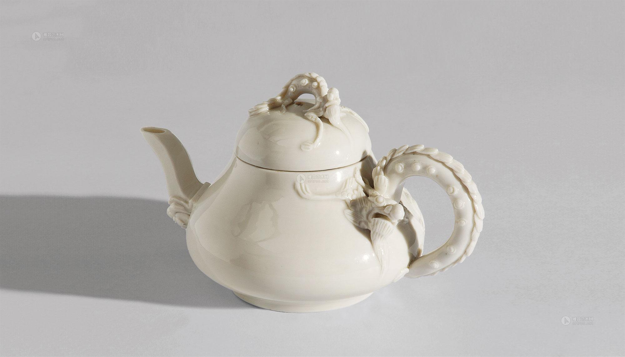 德化白瓷螭龙执壶-瓷器工艺品 中国书画 明清家具 油画-雅昌拍卖