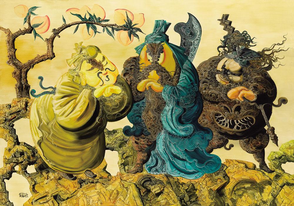 桃园三结义-中国油画和雕塑-雅昌拍卖