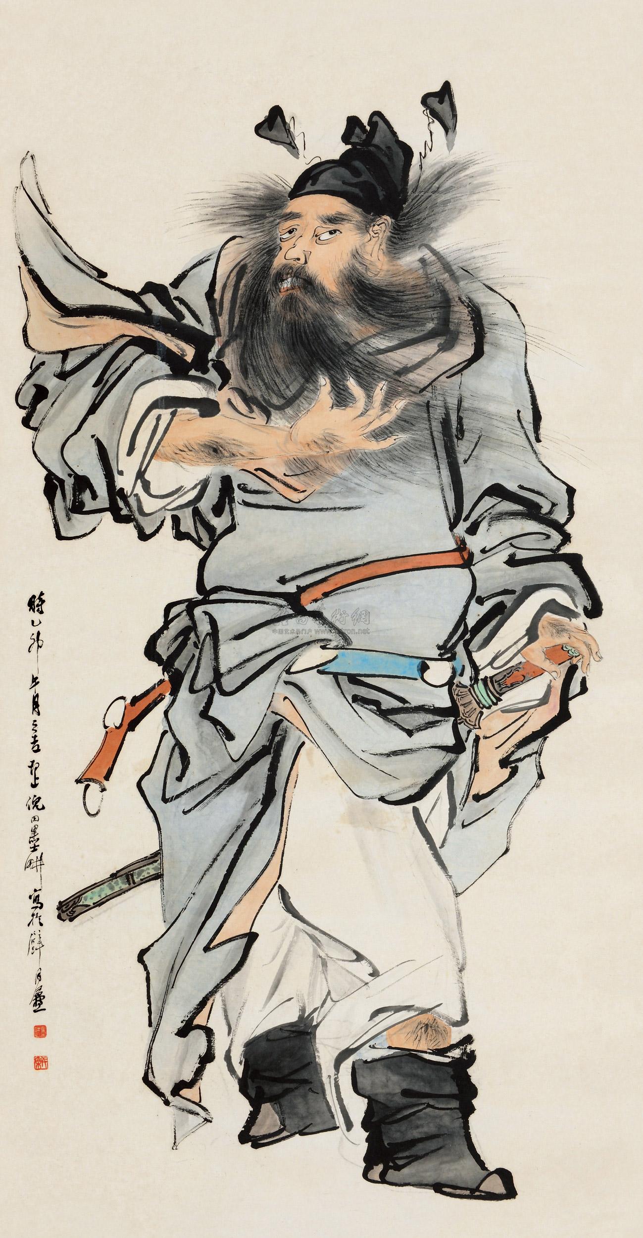 钟馗图-近现代书画专场二-雅昌拍卖