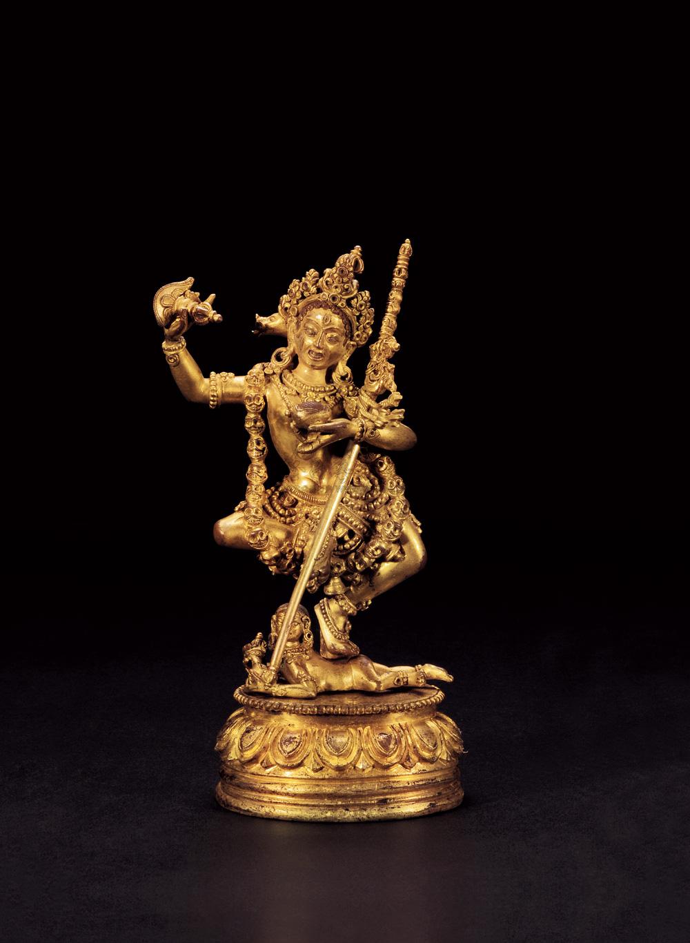 0097明铜鎏金金刚亥母像