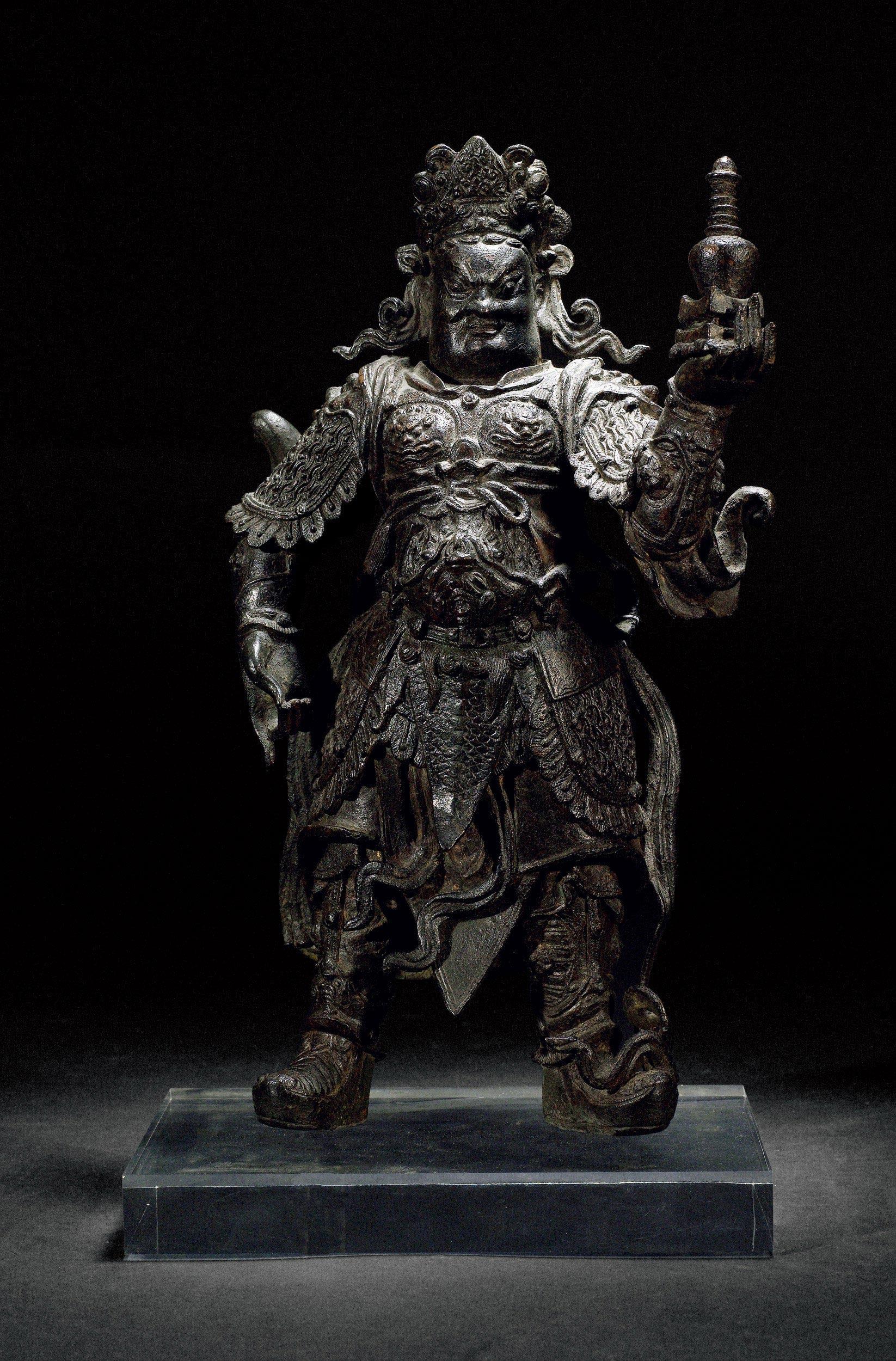 0755明铜托塔天王像