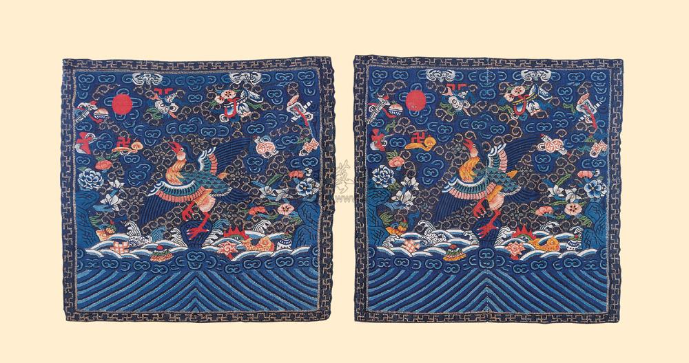 黑地缂丝七品?补子-织绣,工艺品-雅昌拍卖