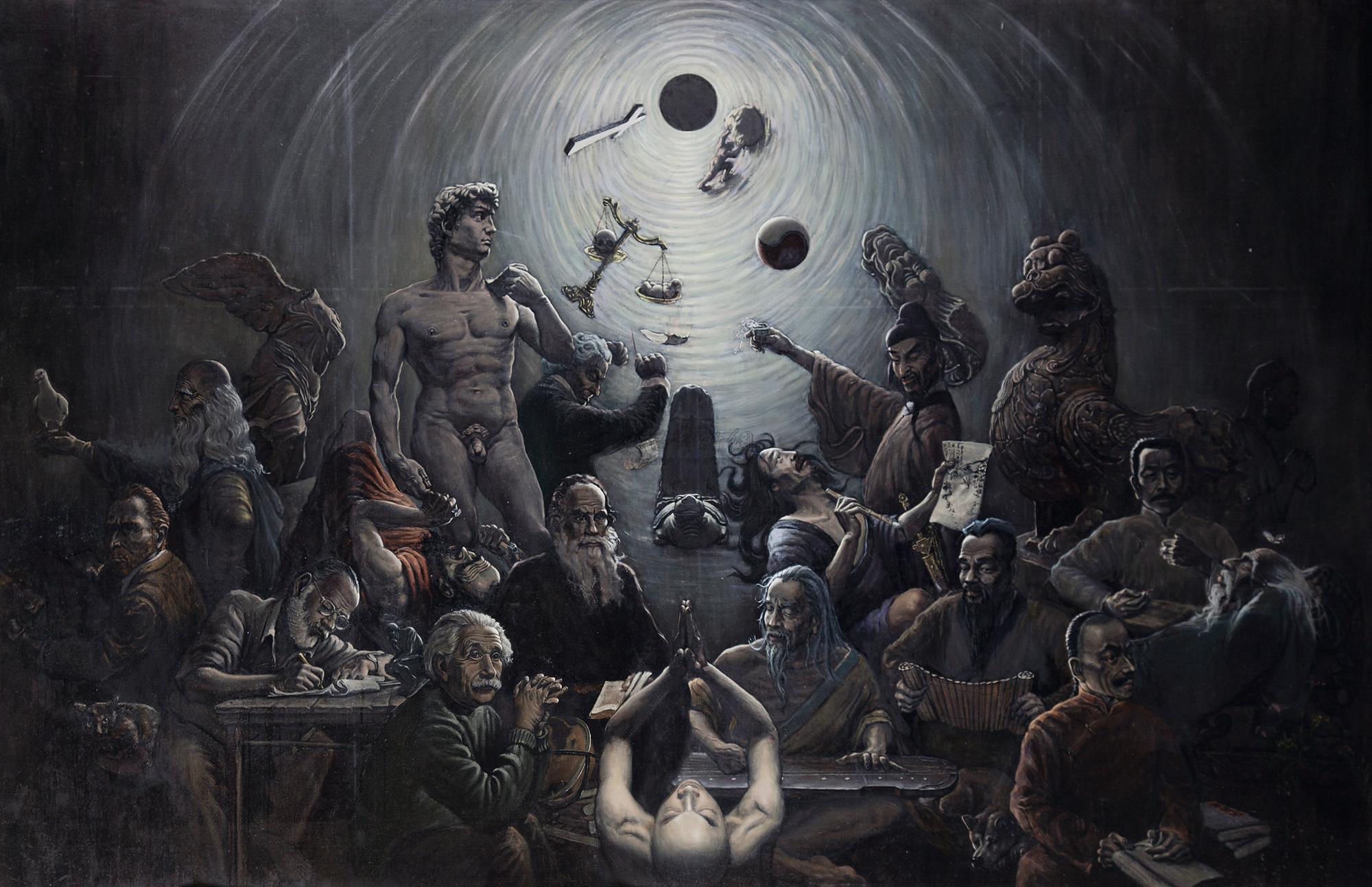 5110 2011年作 诸如西西弗斯的劳役 布面 油画