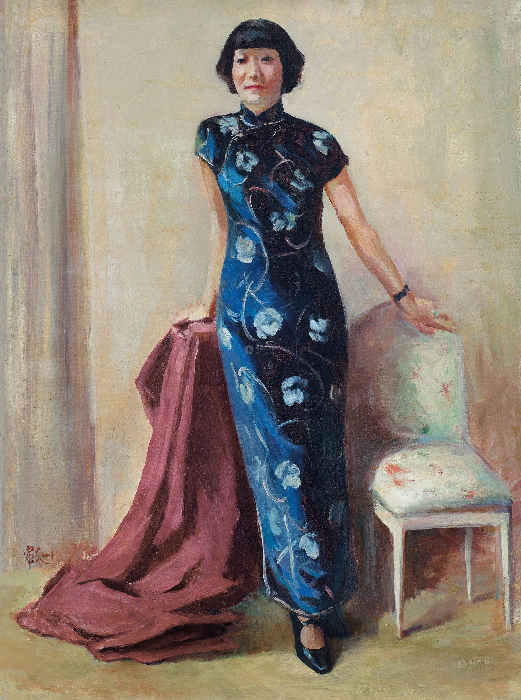 蒋碧薇像-二十世纪中国早期油画家专场-雅昌拍卖