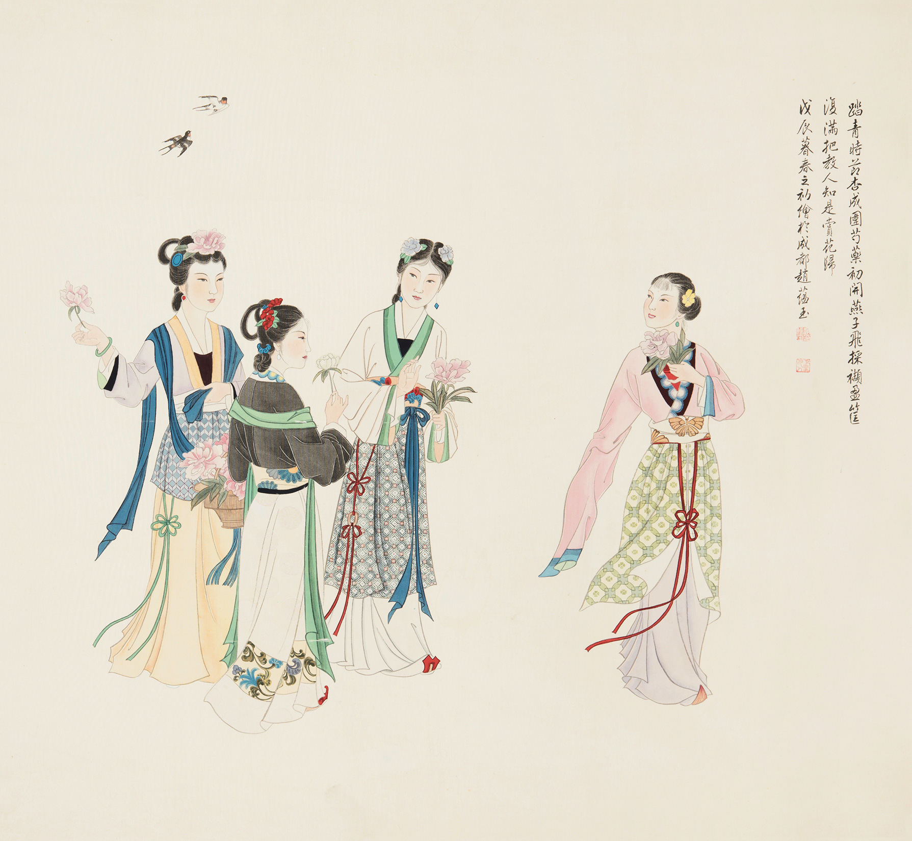 赏花图-中国书画(一)-雅昌拍卖