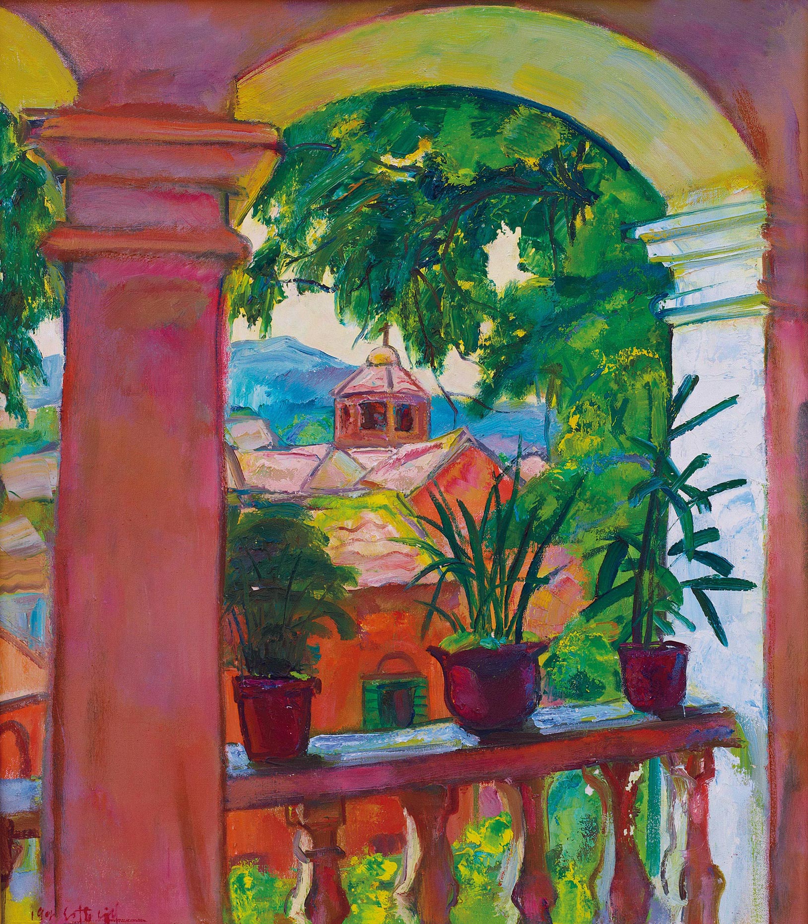 0030 1992年作 风景 布面 油画