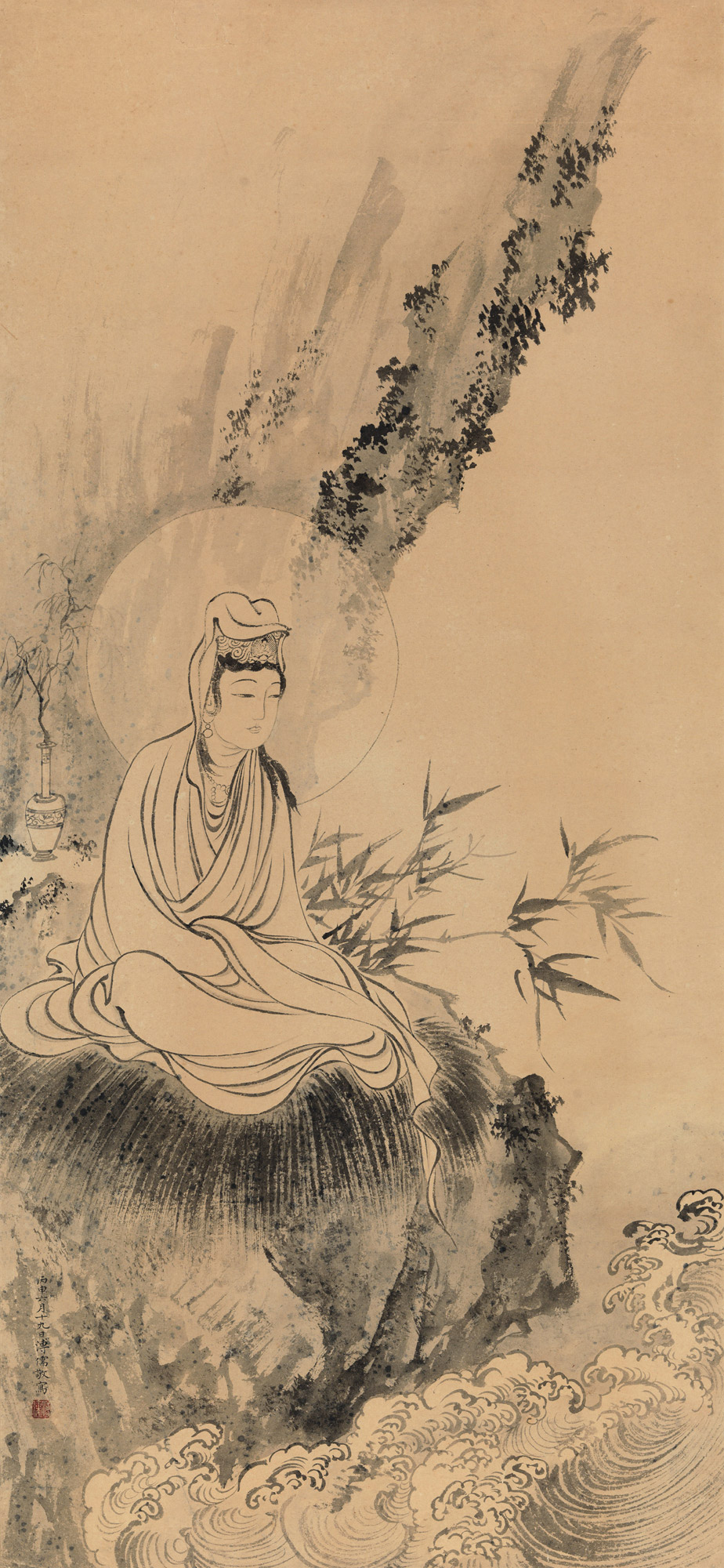 观音大士像-明月几时有——溥心畲翰墨丹青藏珍-雅昌拍卖