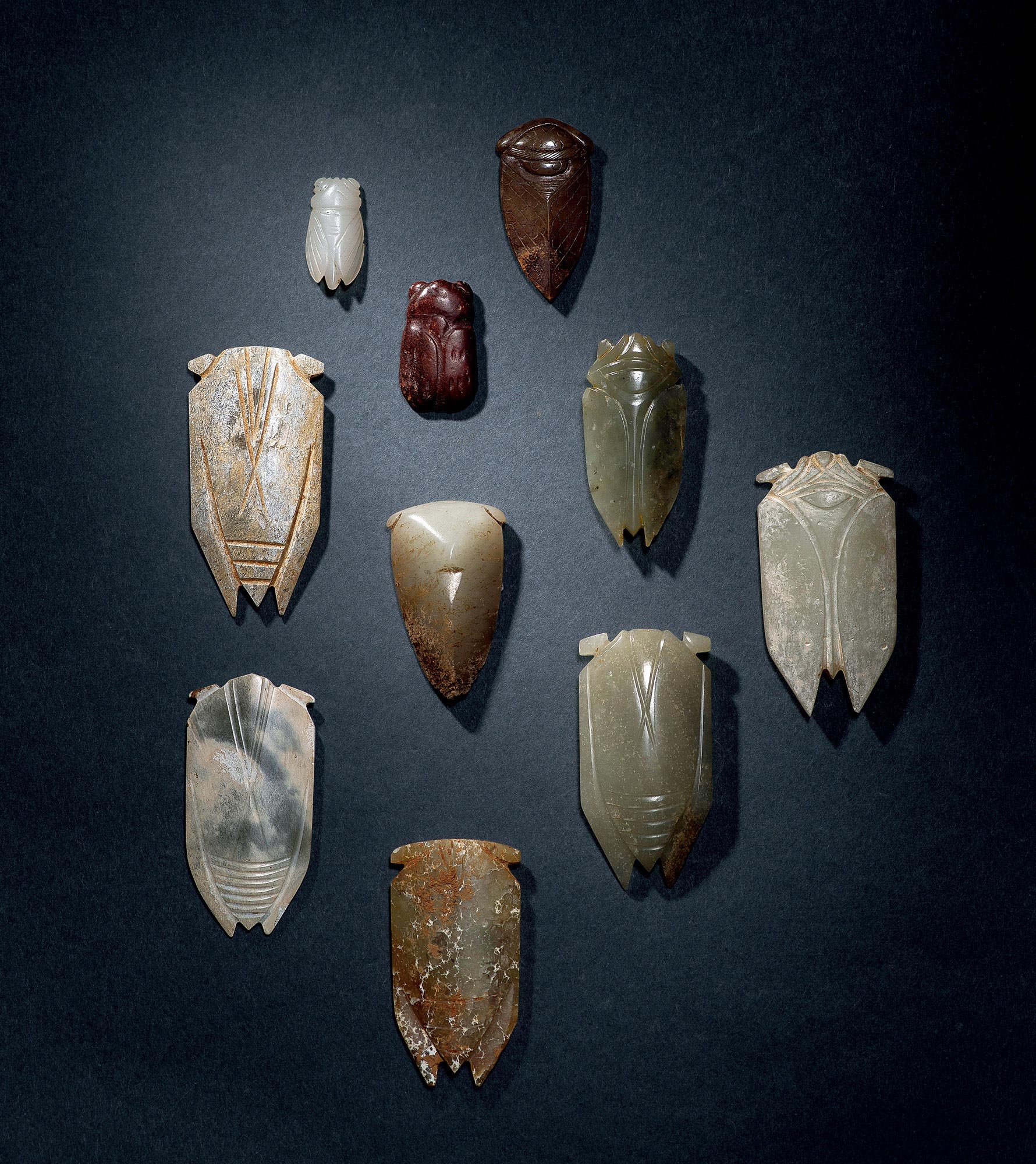 1217 汉至宋 玉蝉 (十件)