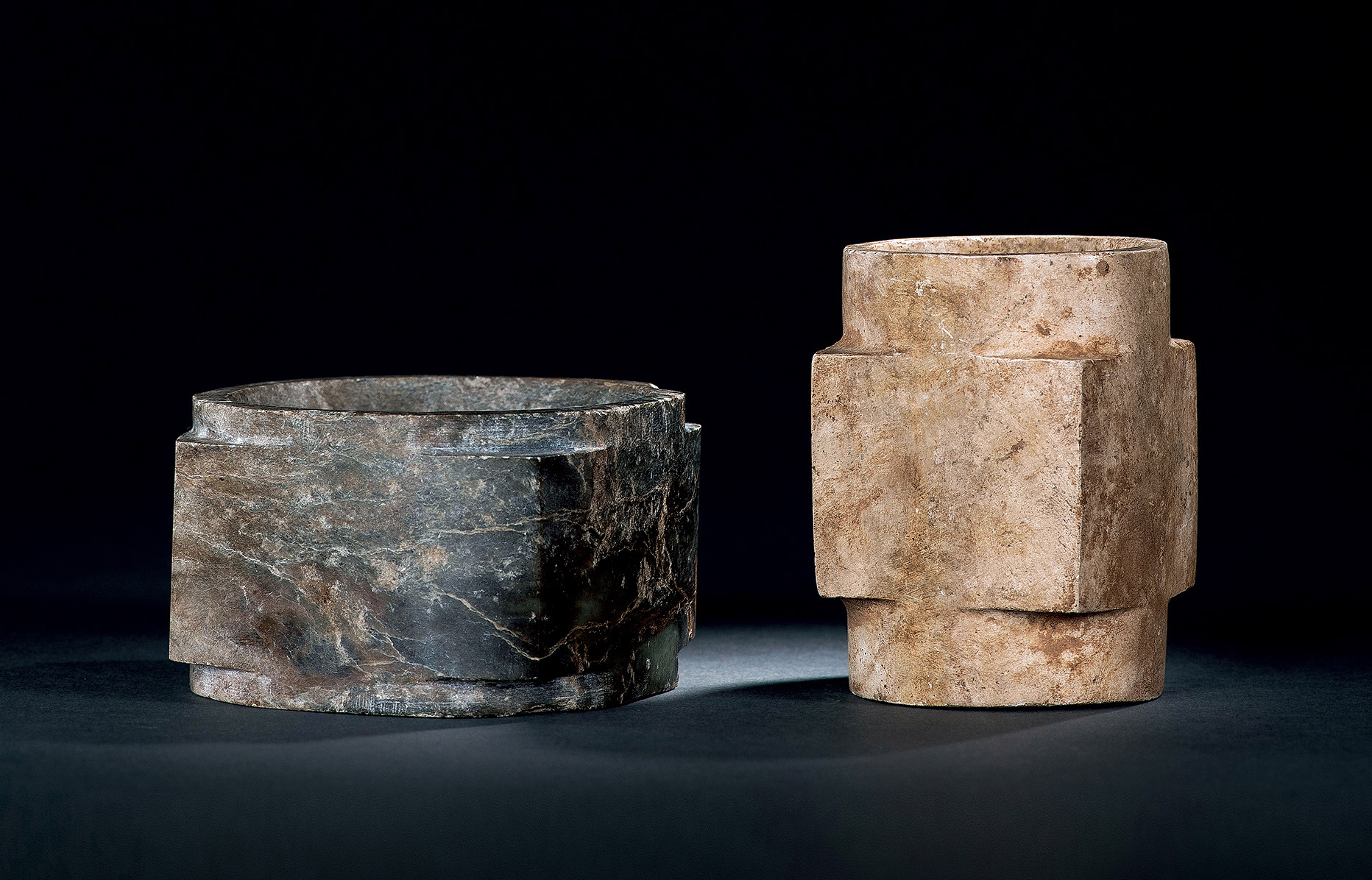 1263 文化期 玉琮 (两件)