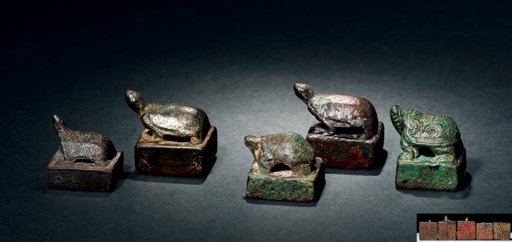 鼠标滚轮缩放区域大小藏家会员精览高清大图0627战国—汉 青铜龟钮印