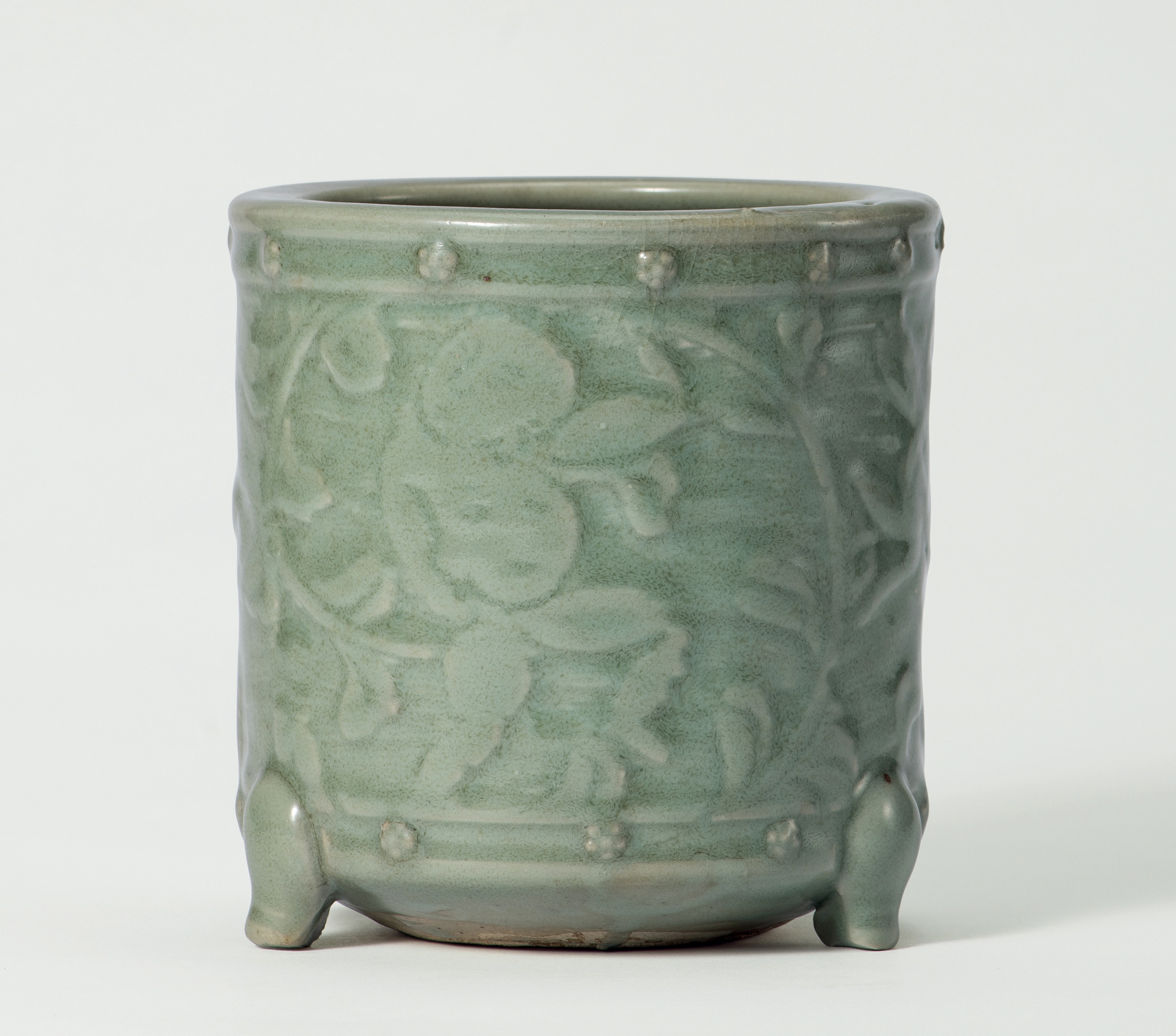 龙泉窑青釉童子笔筒-观古——瓷器珍玩工艺品-雅昌拍卖