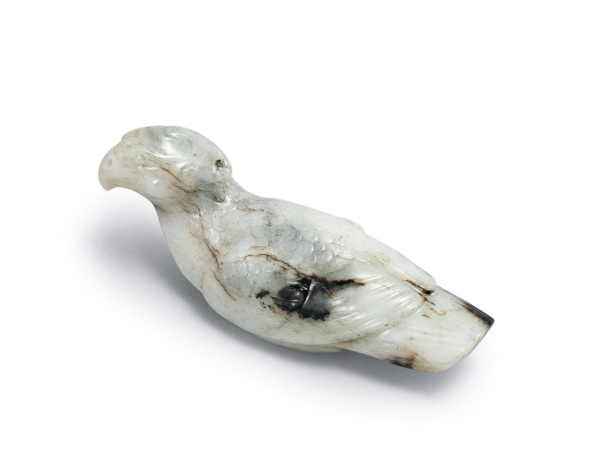 玉鸠杖首-琼玉苍素—美国旧金山私人珍藏古玉遗产拍卖-雅昌拍卖