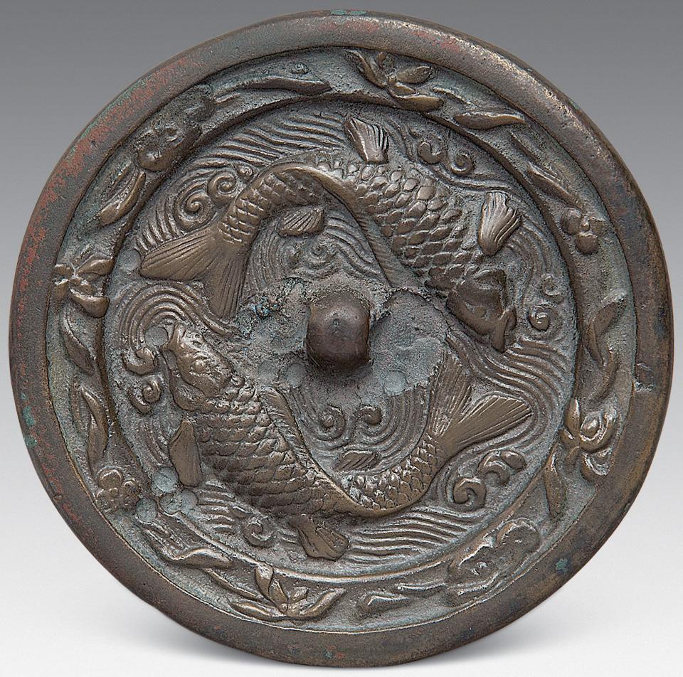 4281金代双鱼镜