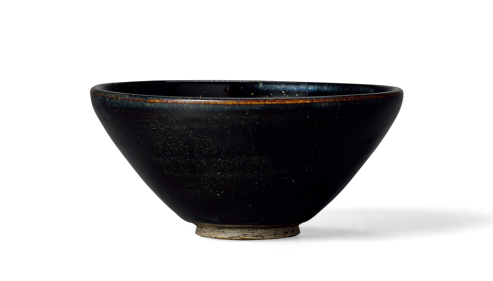 0259宋耀州窑黑釉油滴盏