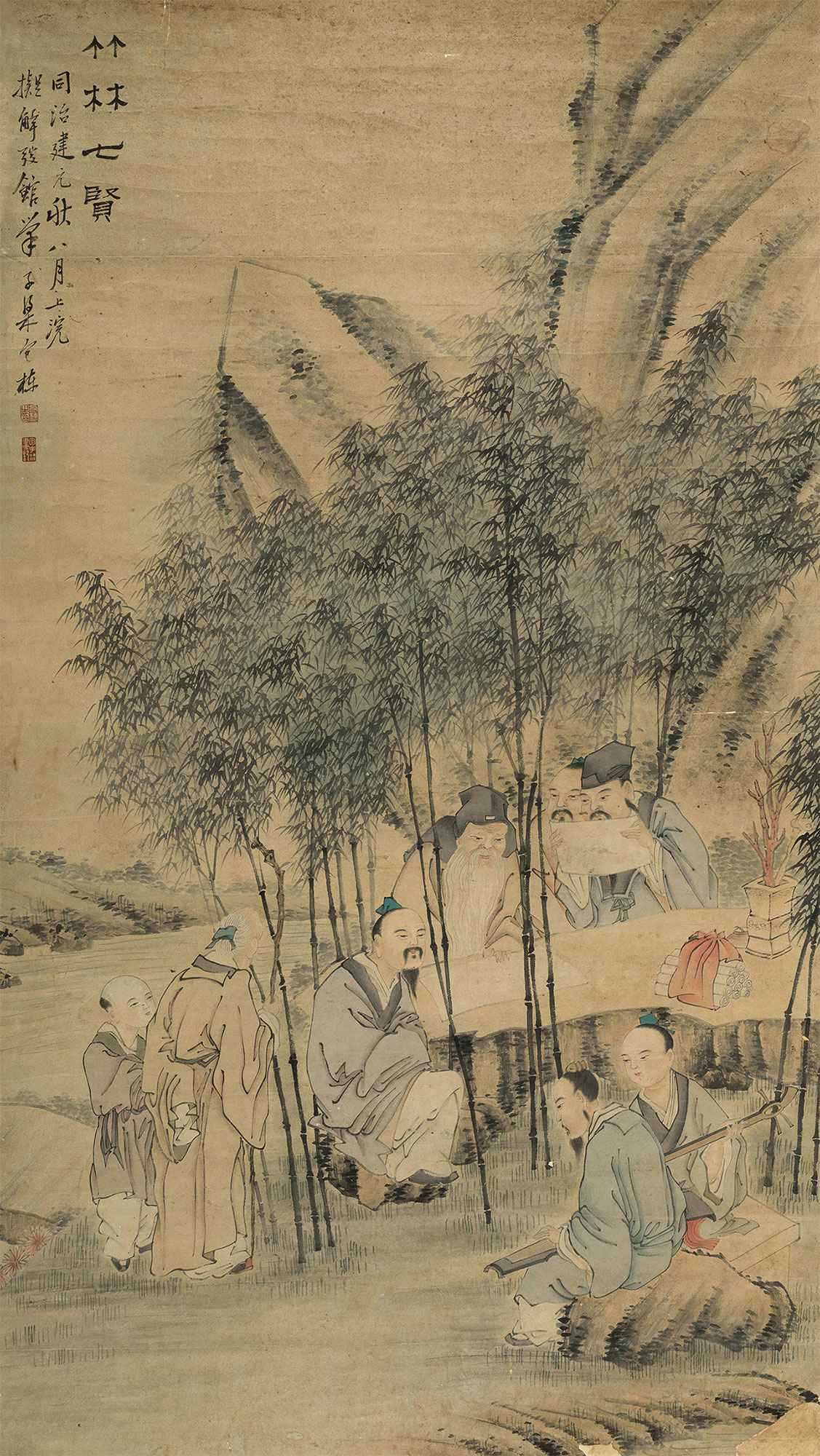 竹林七贤-古音流凨——中国古代书画-雅昌拍卖