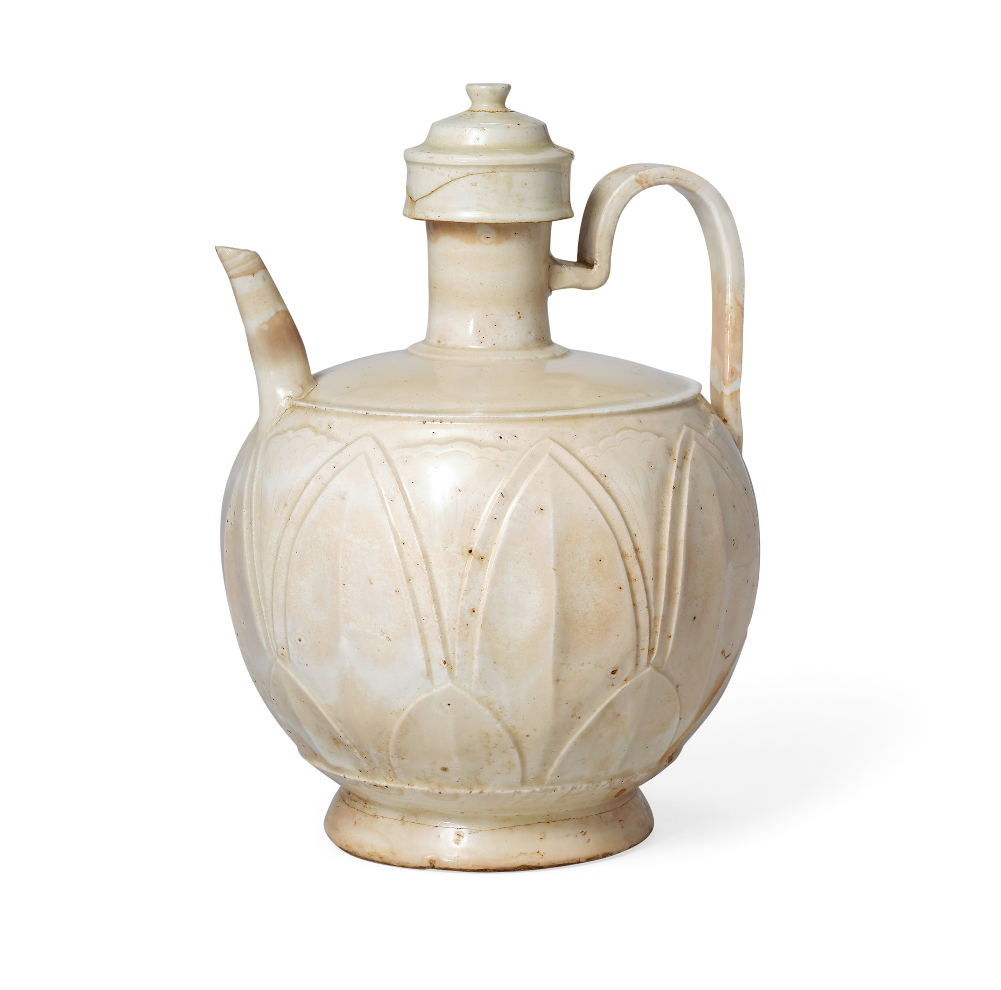 白釉莲瓣纹执壶-观古iii——瓷器-雅昌拍卖