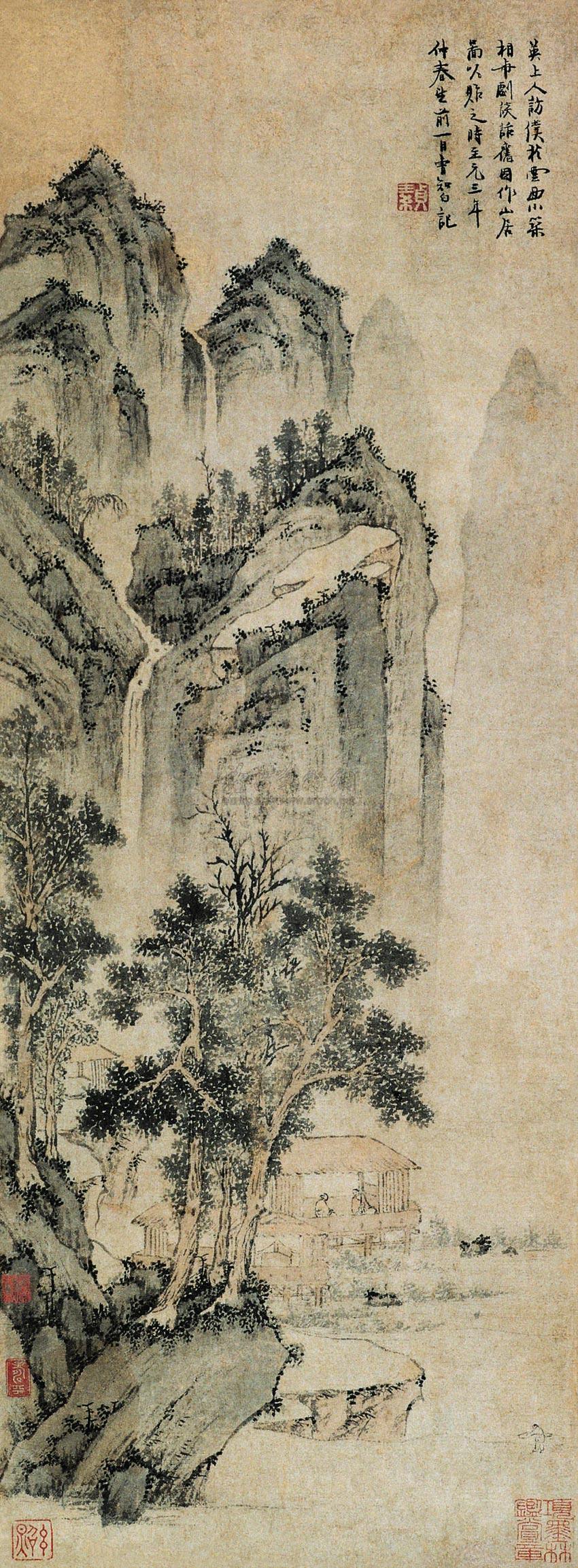 山居图-中国古代书画-雅昌拍卖