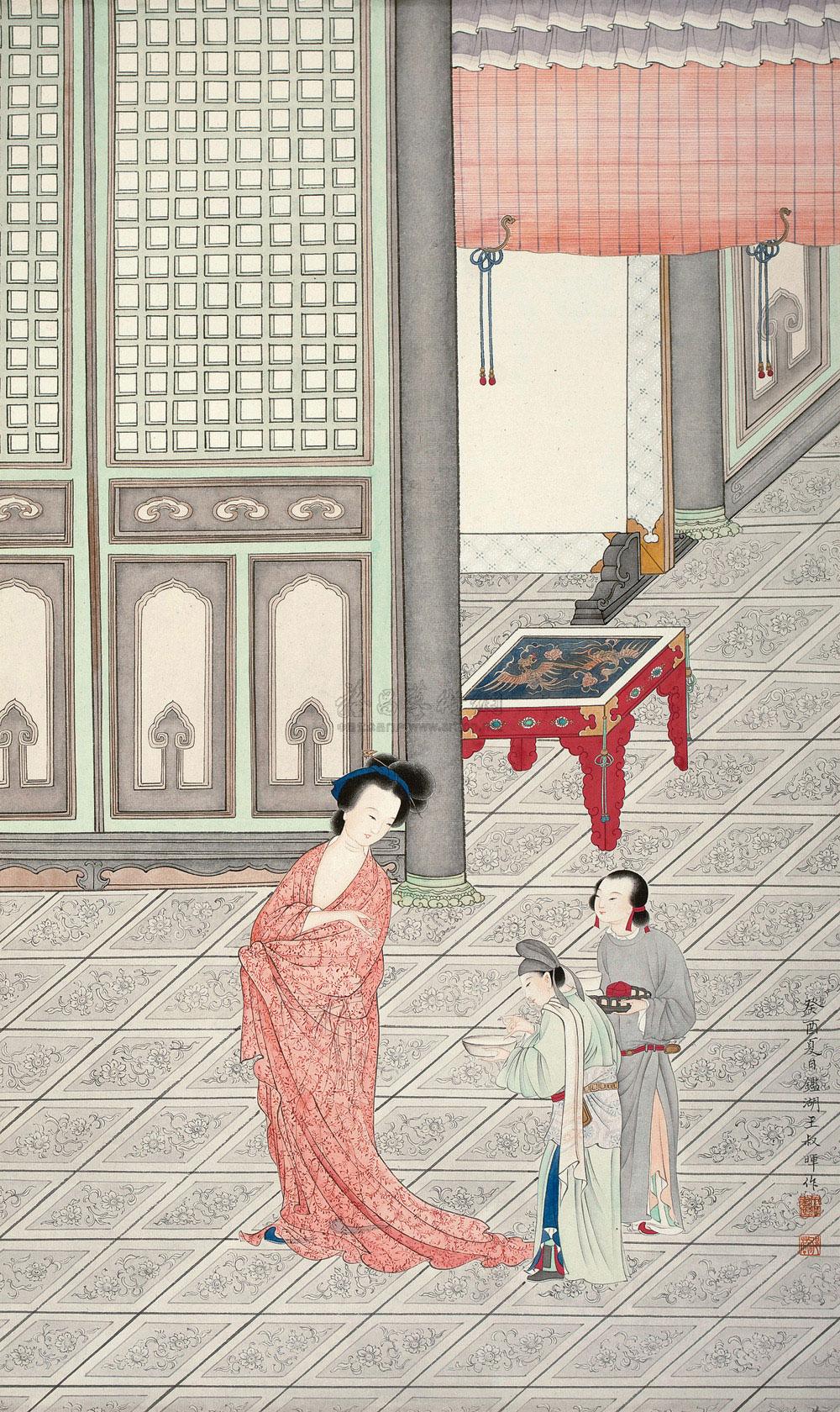 贵妃出浴图-中国书画(一)-雅昌拍卖