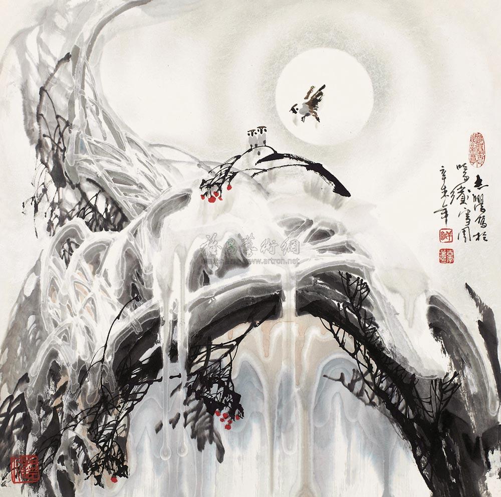 1035 1991年作 雪景 镜心 纸本