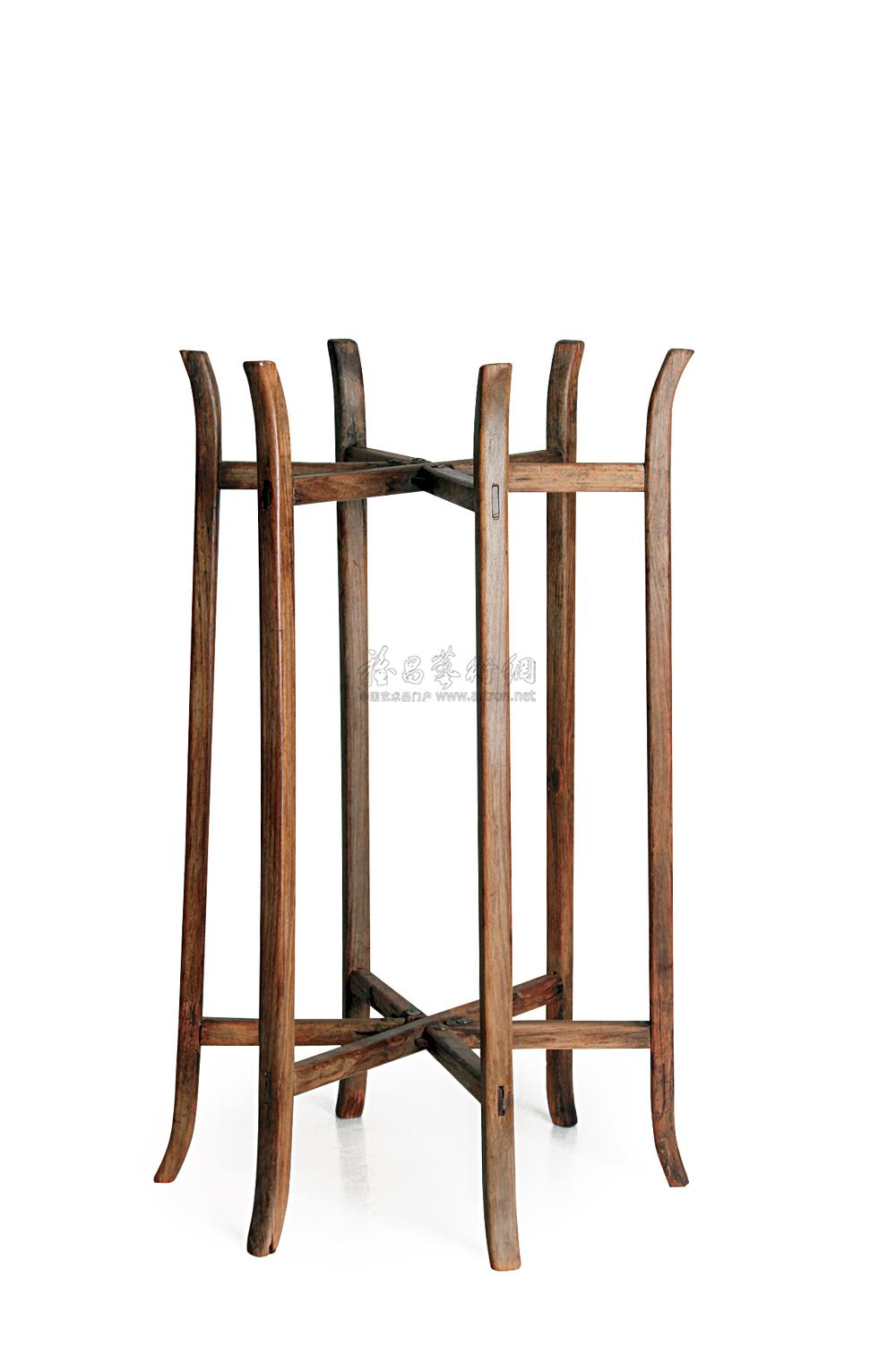 0035 明 黄花梨盆架