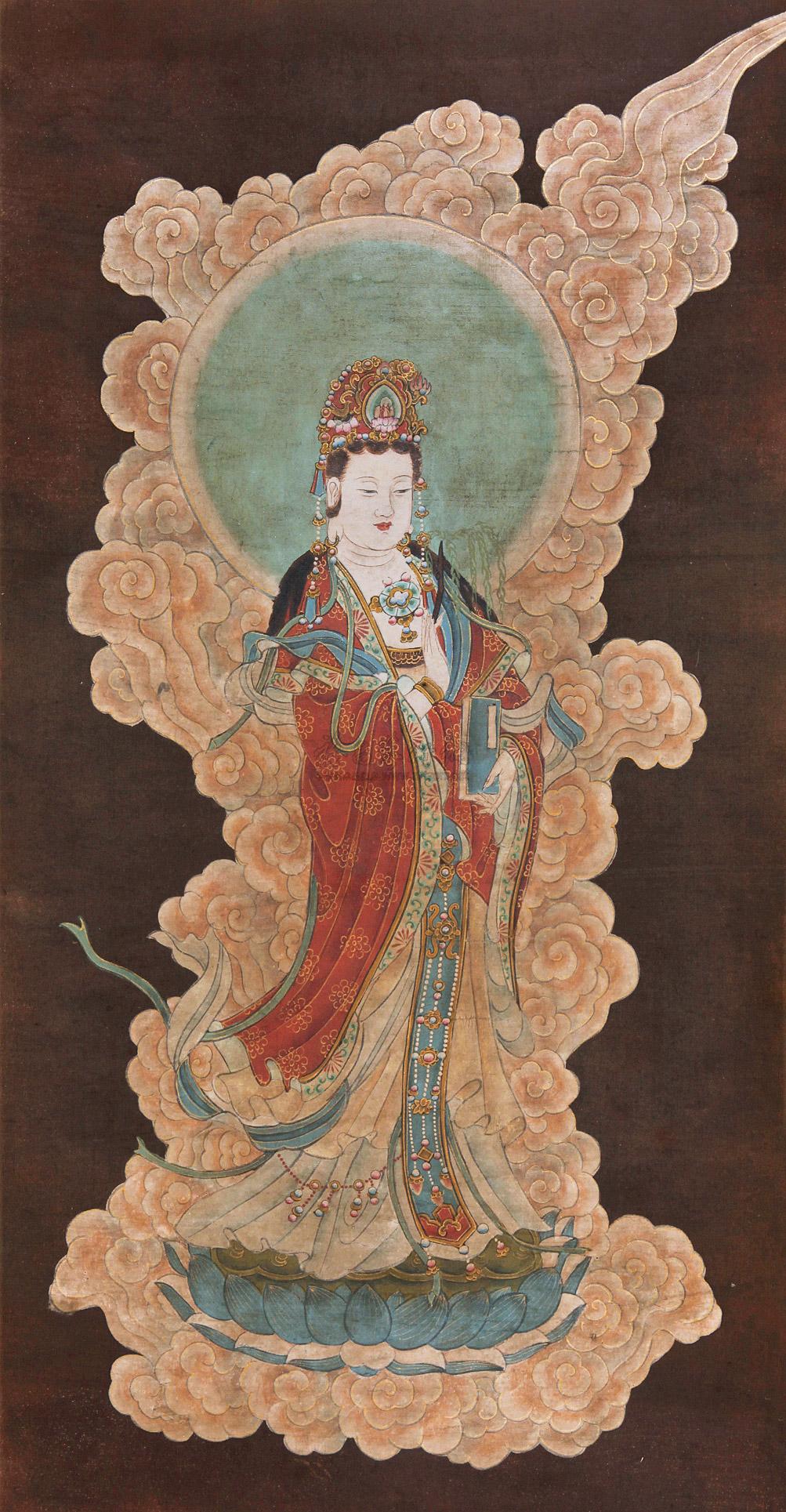 0091佛像立轴绢本