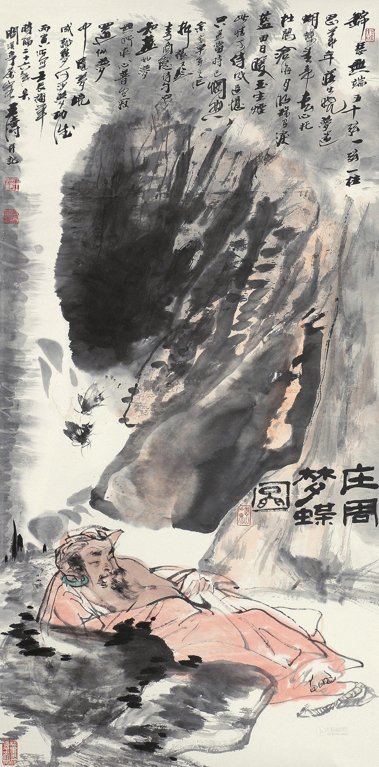 庄周梦蝶-中国书画-雅昌拍卖