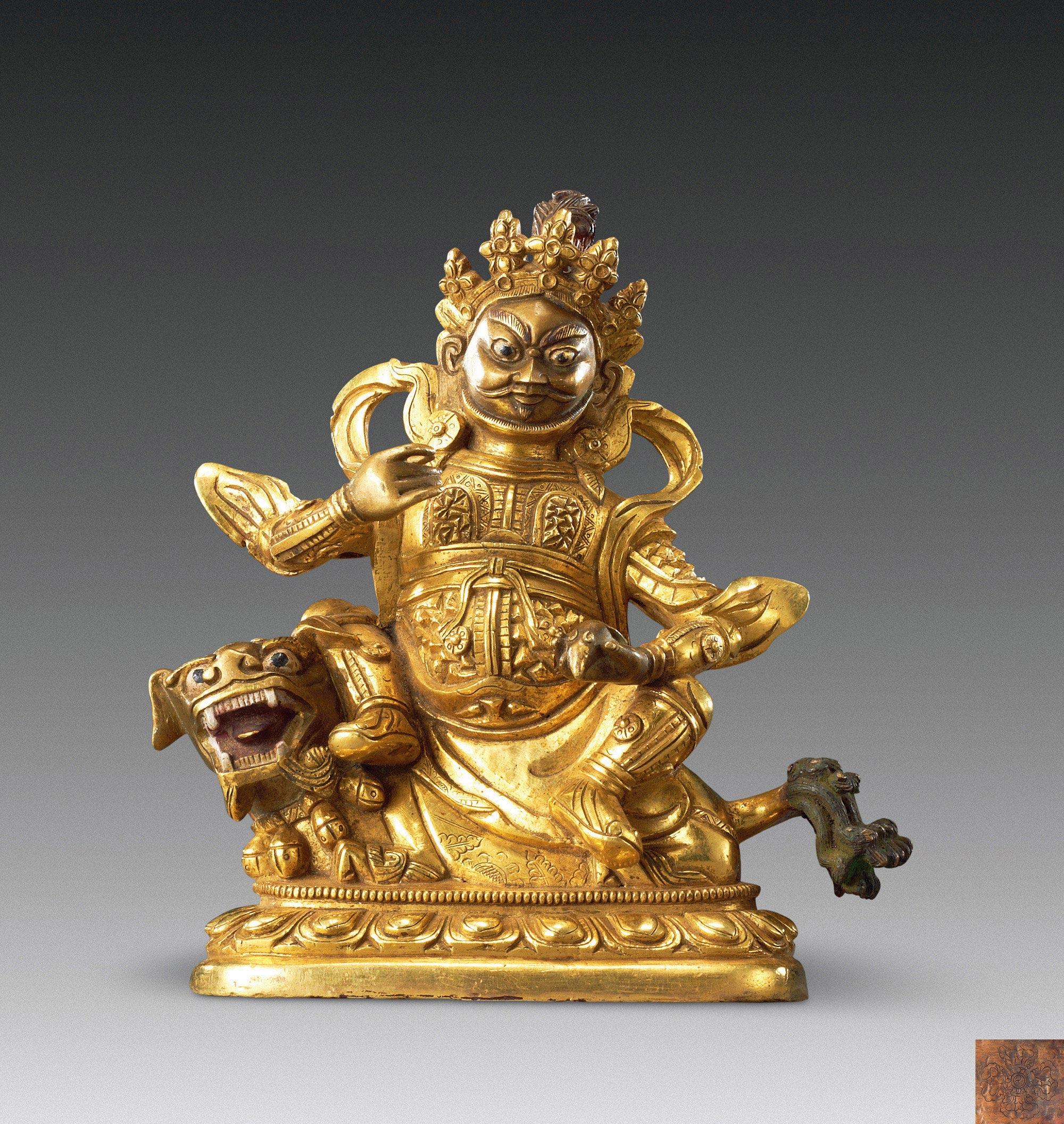 197718世纪鎏金大黑天佛