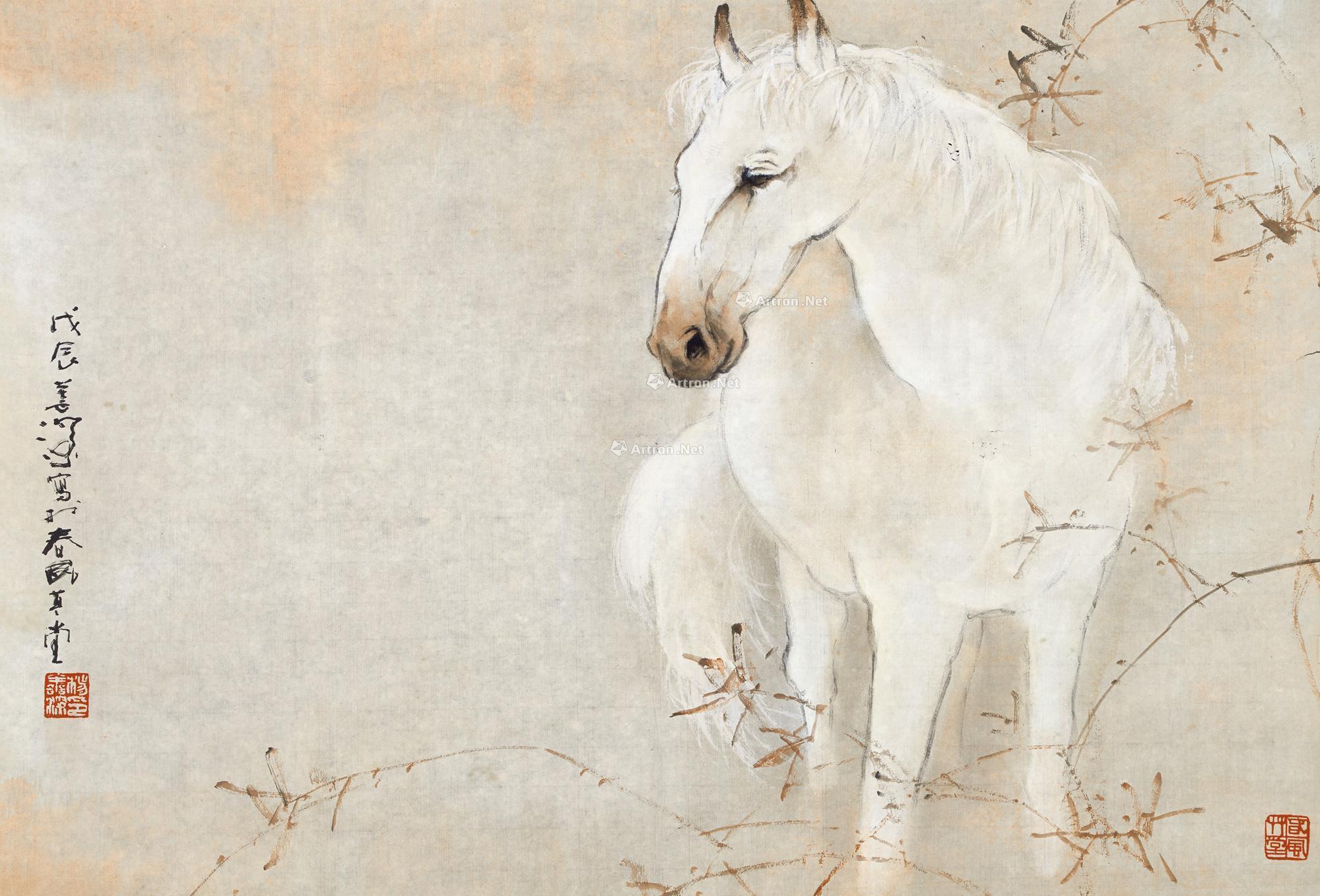 白马-中国近现代书画-雅昌拍卖