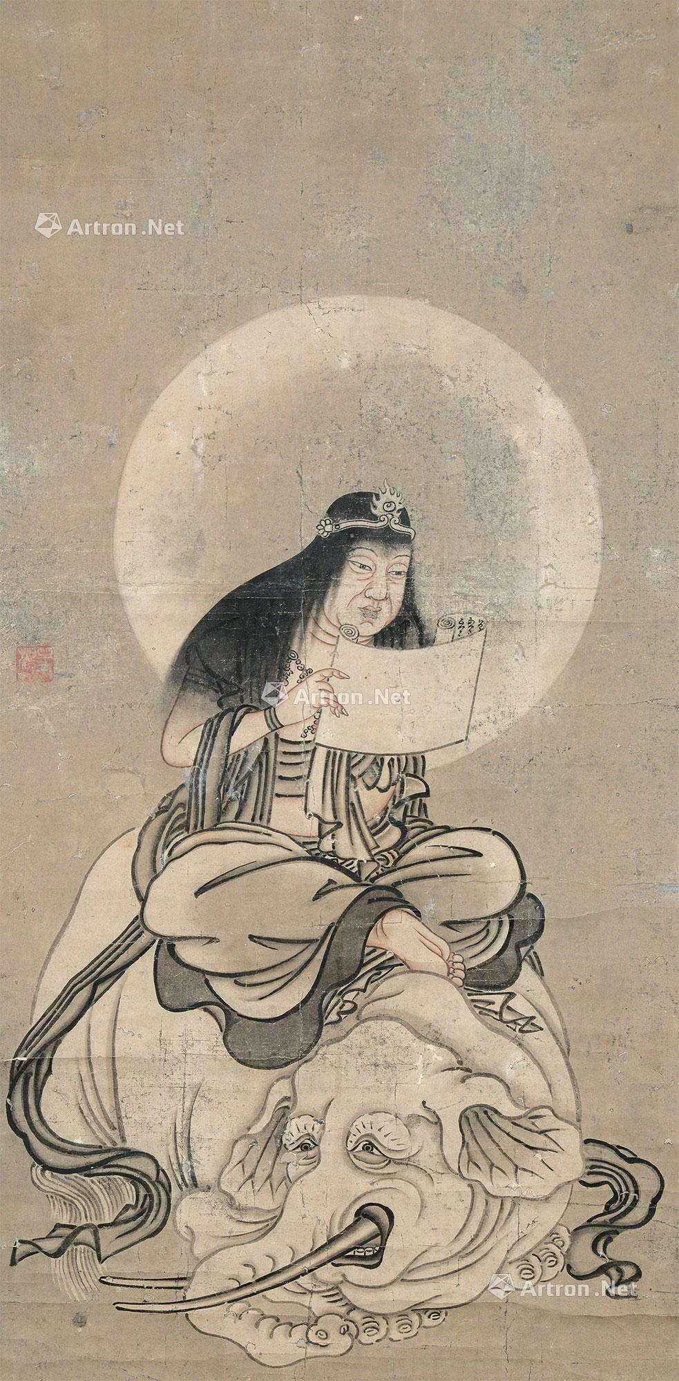 普贤菩萨像-古代书画,佛画写经专场-雅昌拍卖