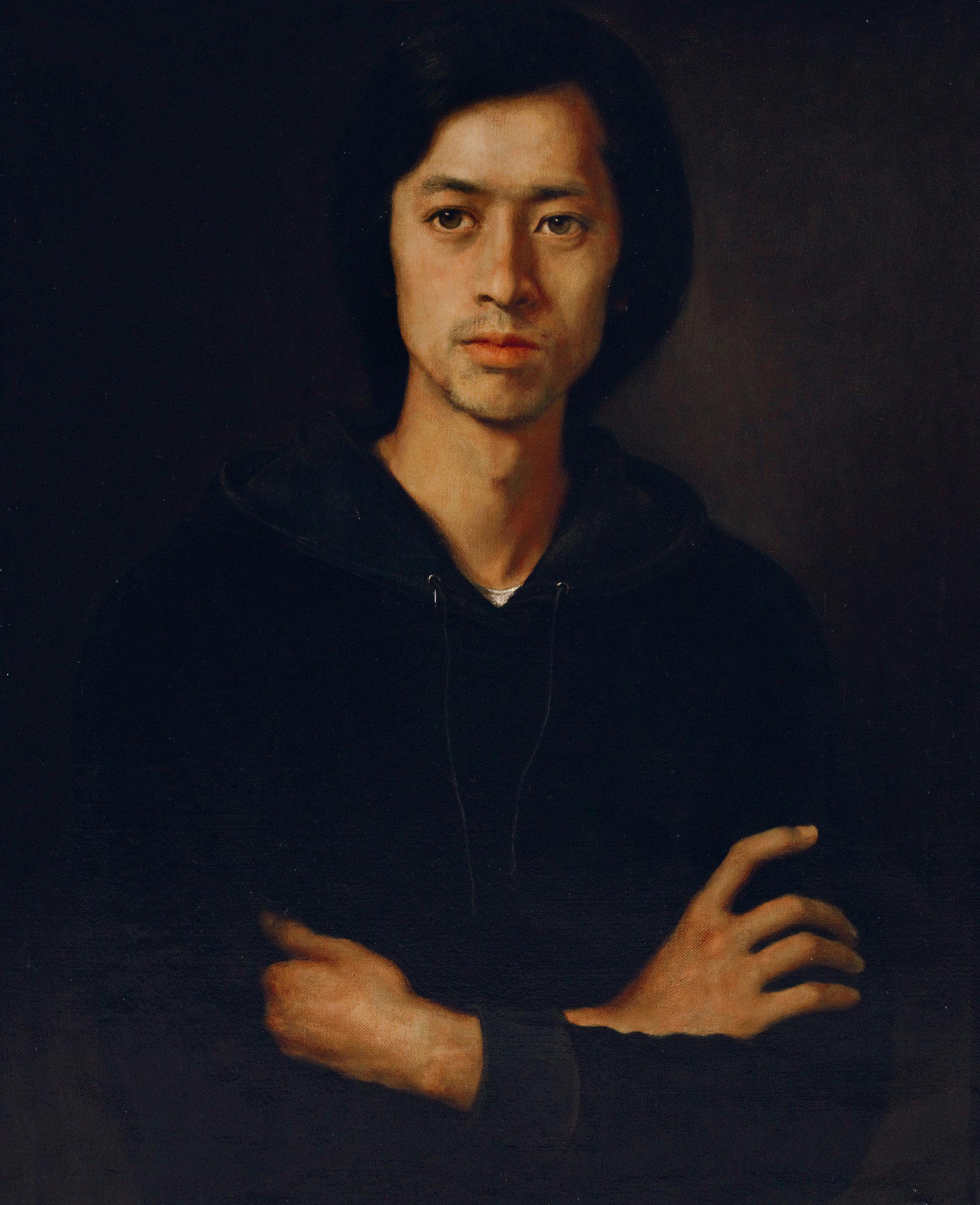 05191986年作男子肖像布面油画