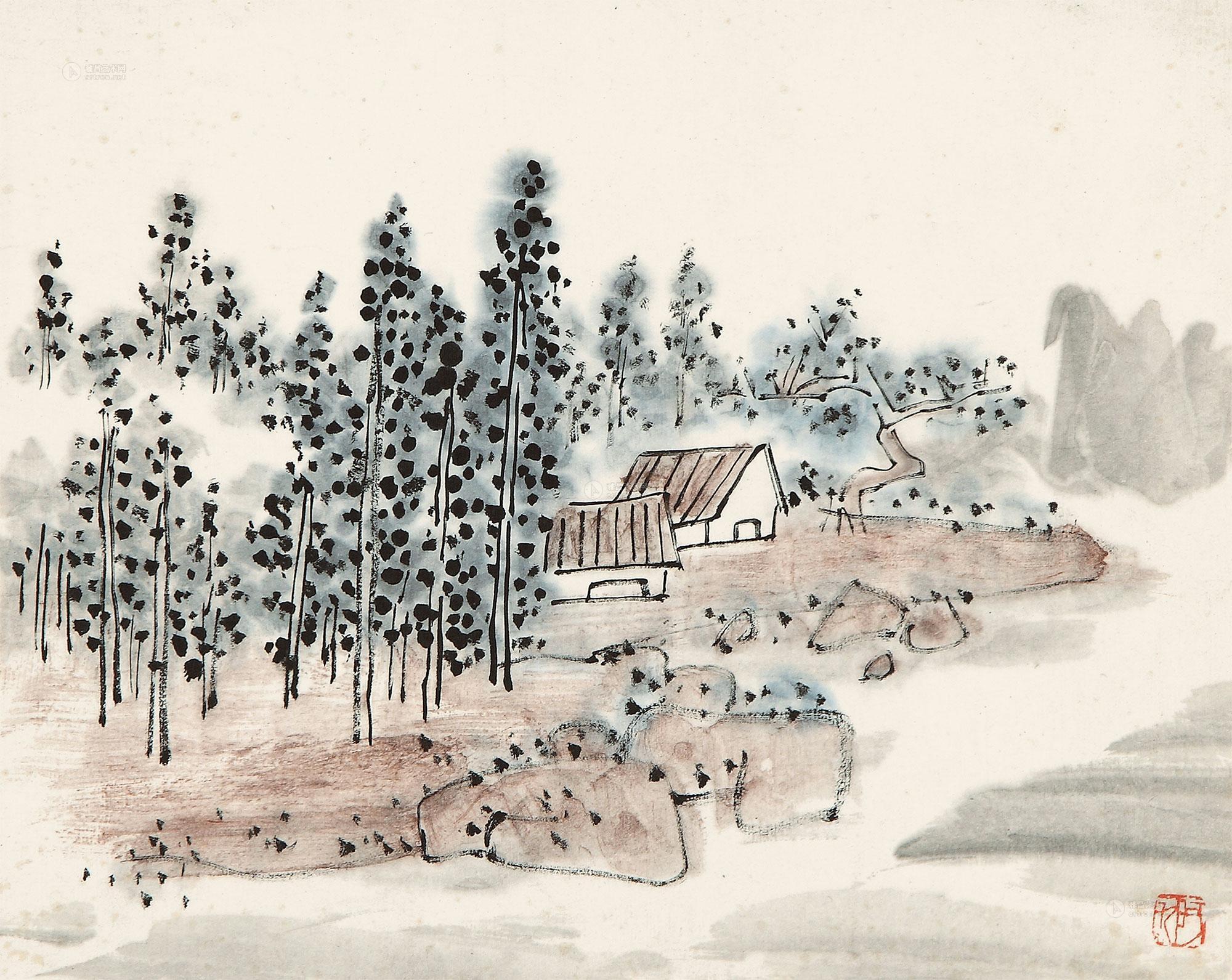 农家小屋-内美——陈子庄书画精品夜场-雅昌拍卖