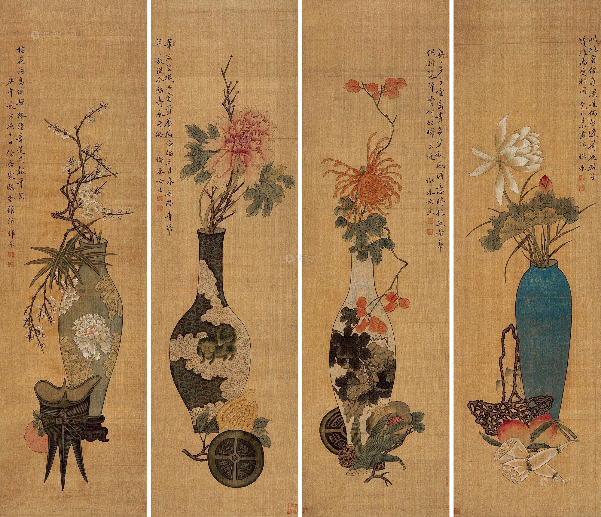 四时花卉-中国古代书画专场-雅昌拍卖